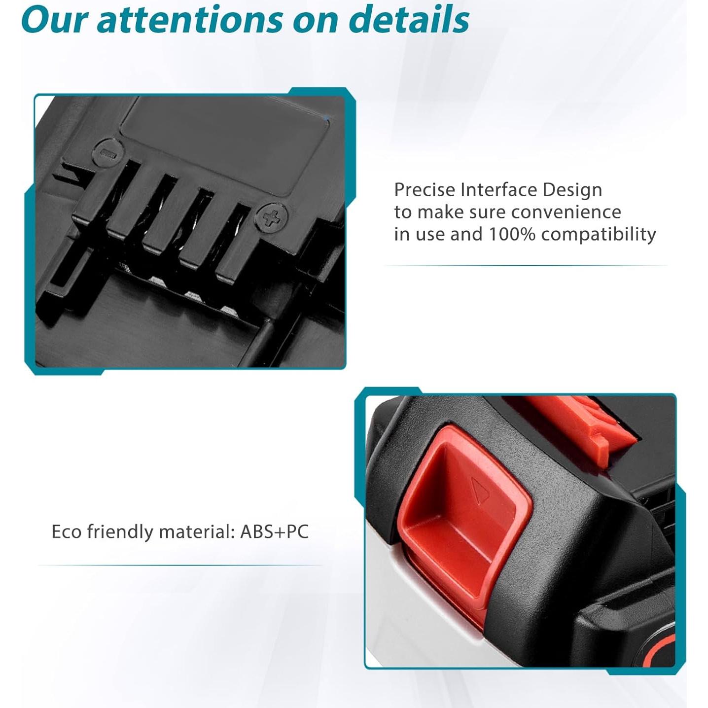 Batería de Reemplazo 20V 7.0Ah Black & Decker LBXR20 con Cargador