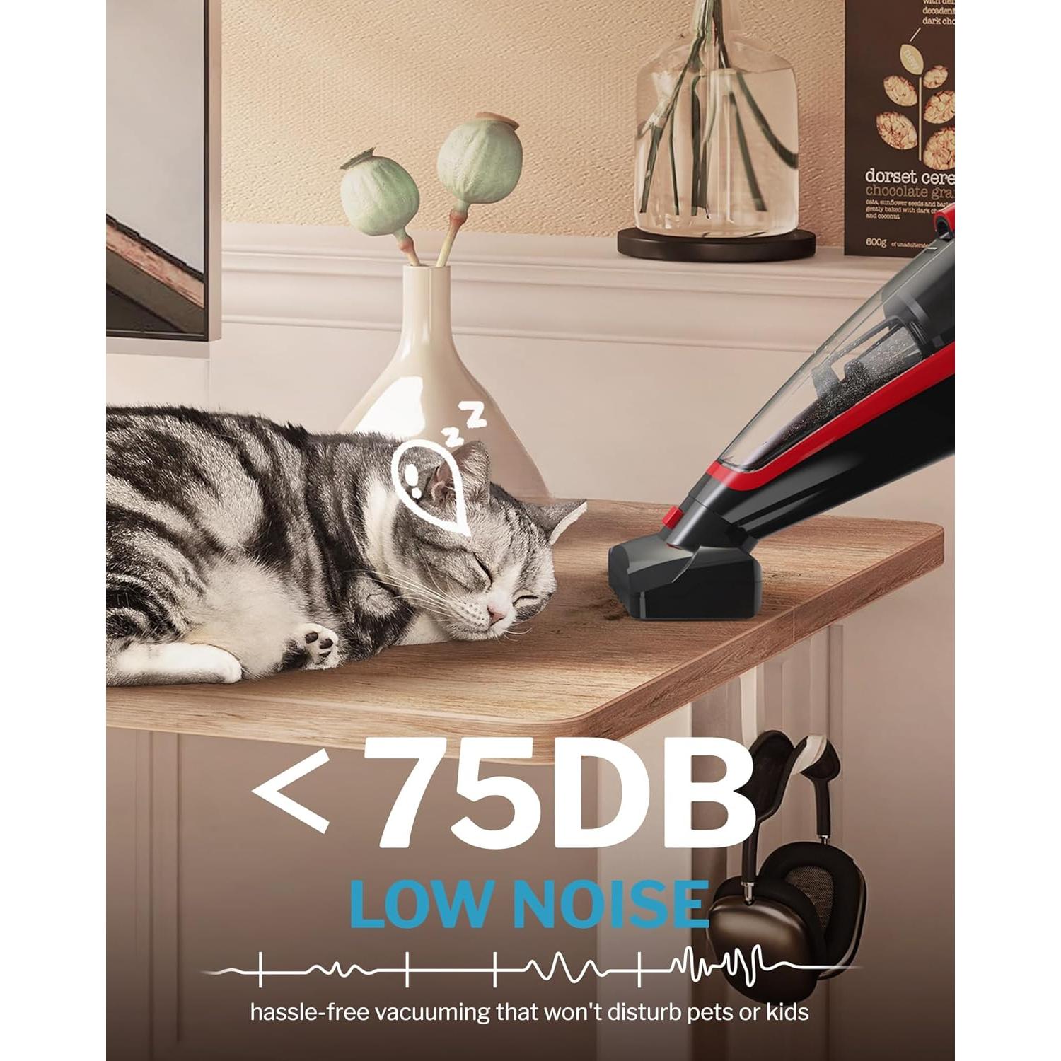 Aspiradora de Mano Inalámbrica Powools para Pelo de Mascotas