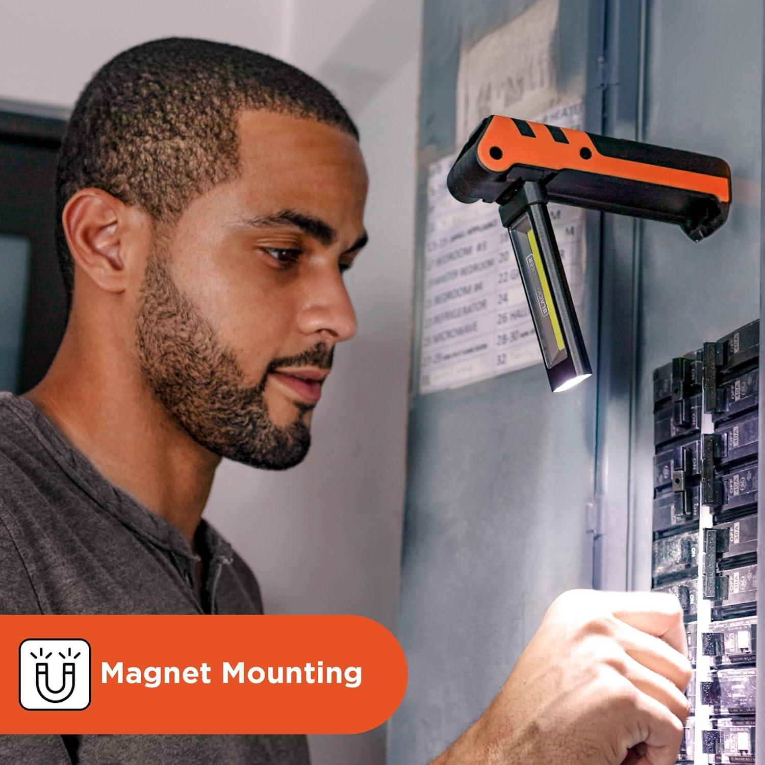 Luz Utilitaria Plegable BLACK+DECKER 600LM Recargable USB