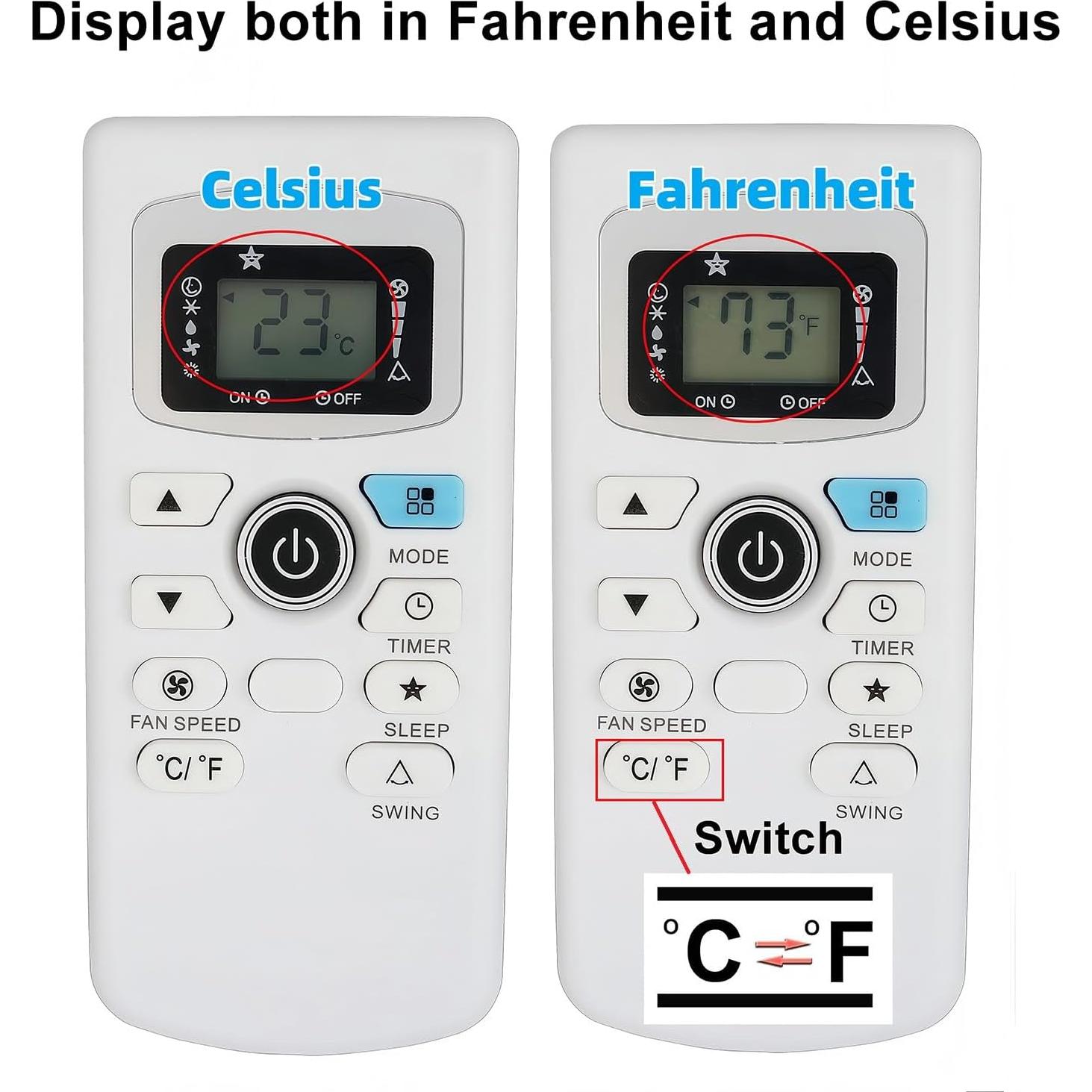 Control Remoto Reemplazo Black Decker Aire Acondicionado BPACT