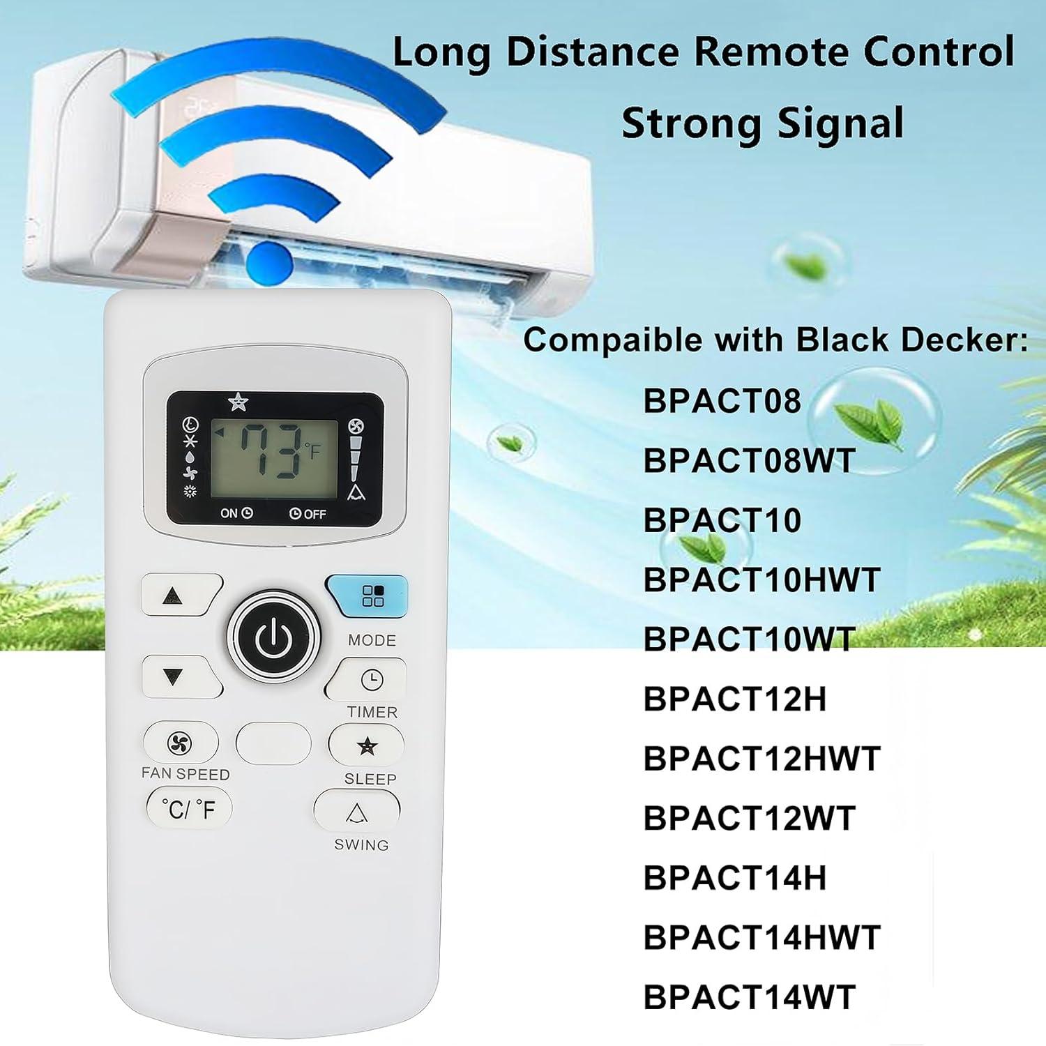 Control Remoto Reemplazo Black Decker Aire Acondicionado BPACT