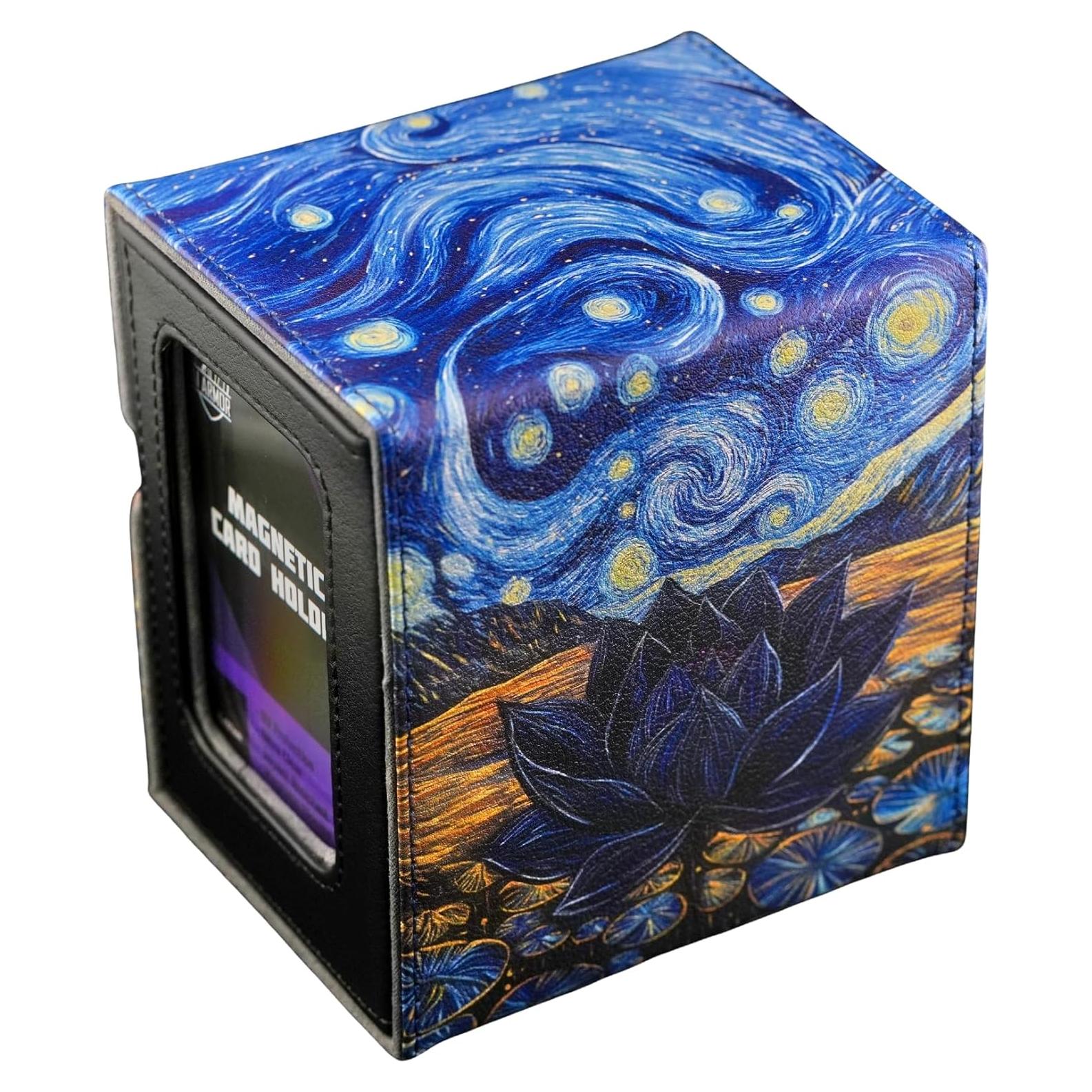 Caja de Barajas Ai Armor Commander 100+ Cartas Cuero Negro