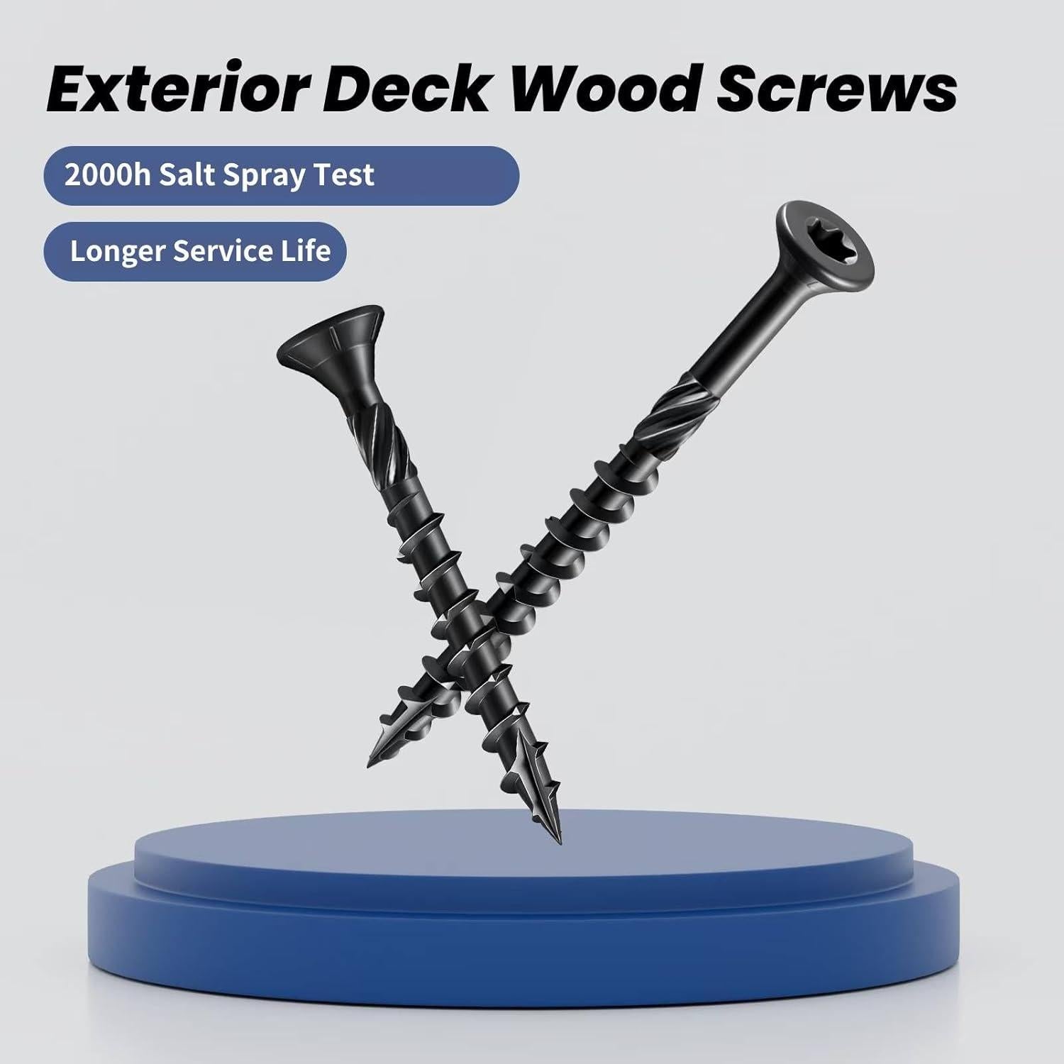 Tornillos para Deck BNUOK #10 x 8.89cm 48Pcs Resistente a la Oxidación