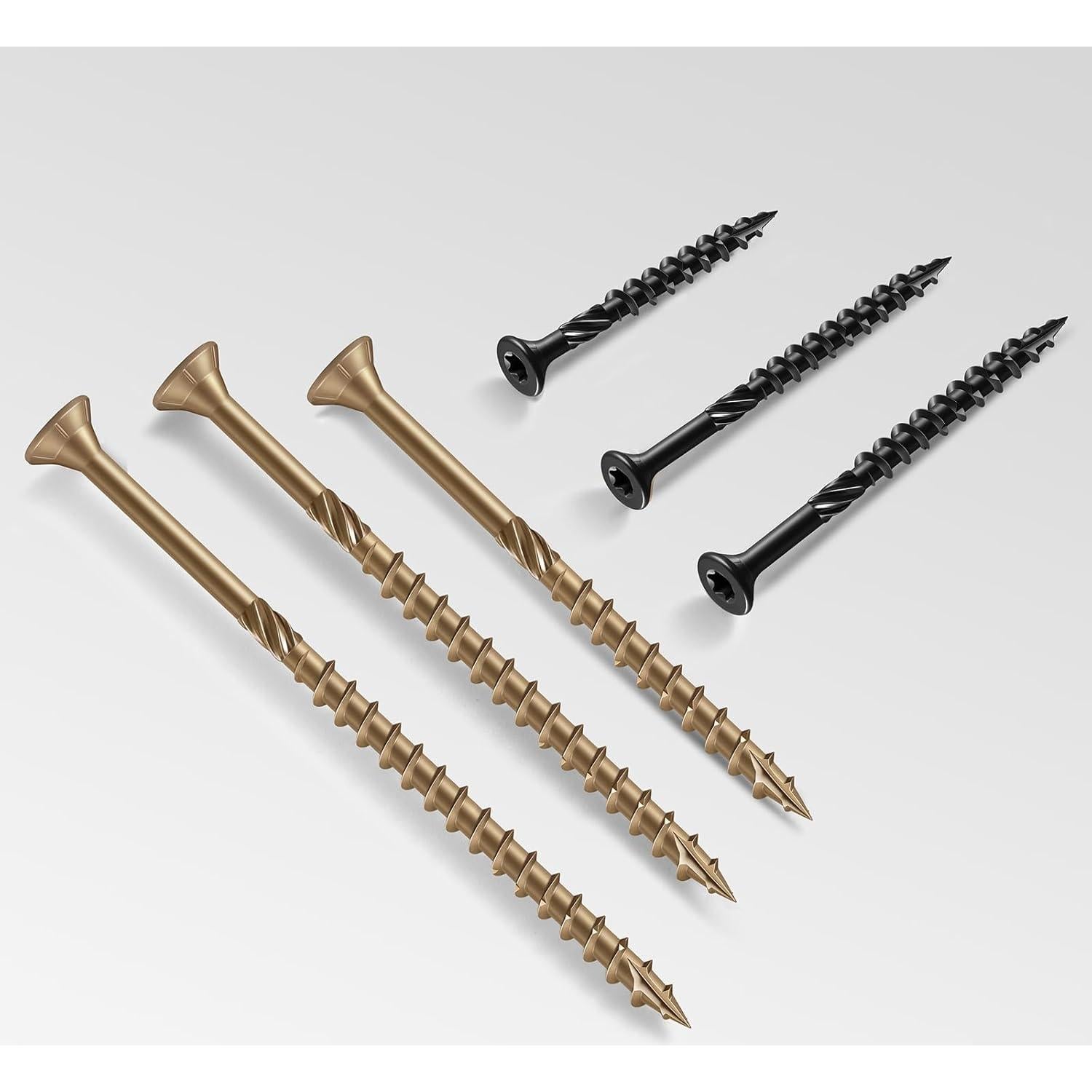 Tornillos para Deck BNUOK #10 x 8.89cm 48Pcs Resistente a la Oxidación