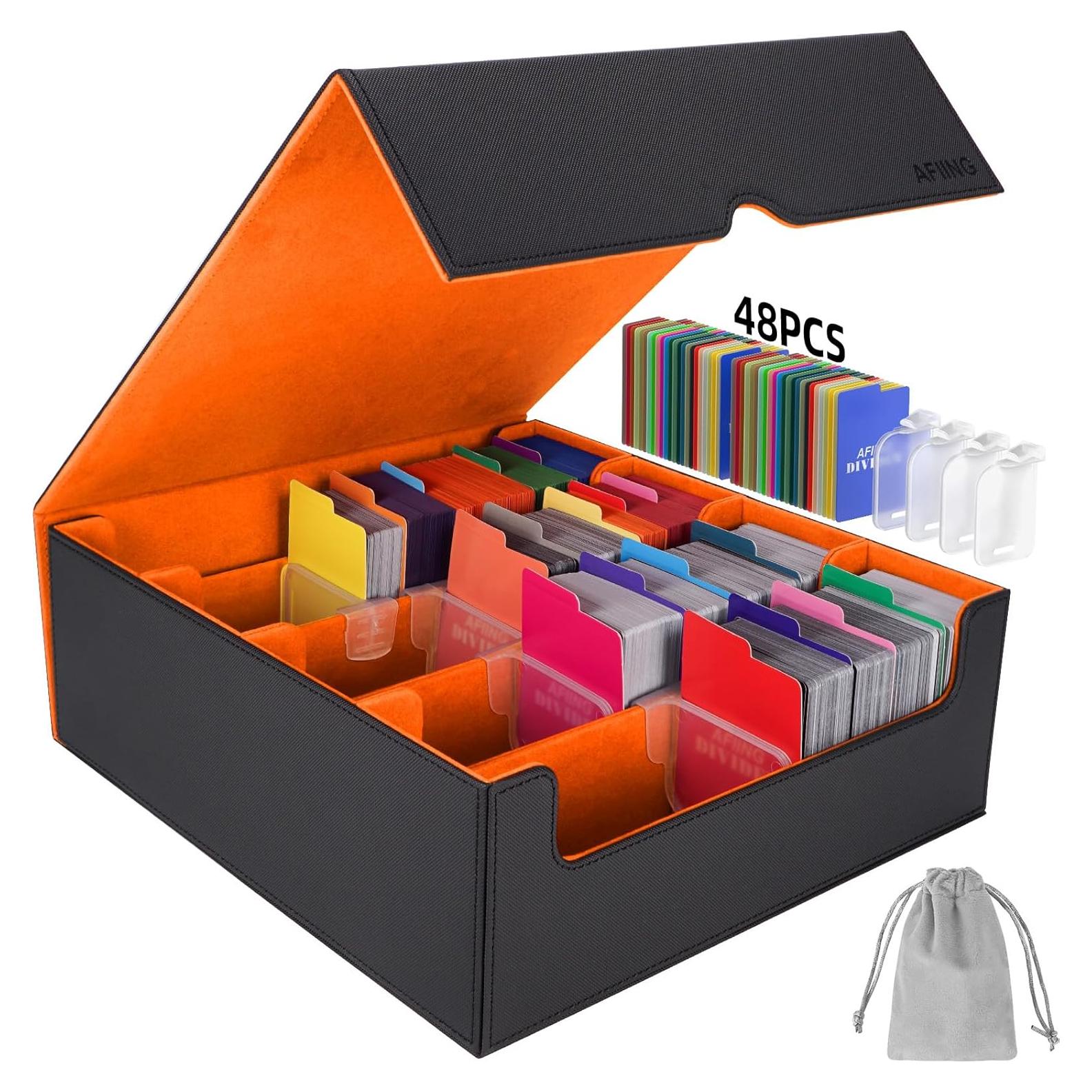 Caja de Almacenamiento de Cartas AFIING 3200+ con Divisores