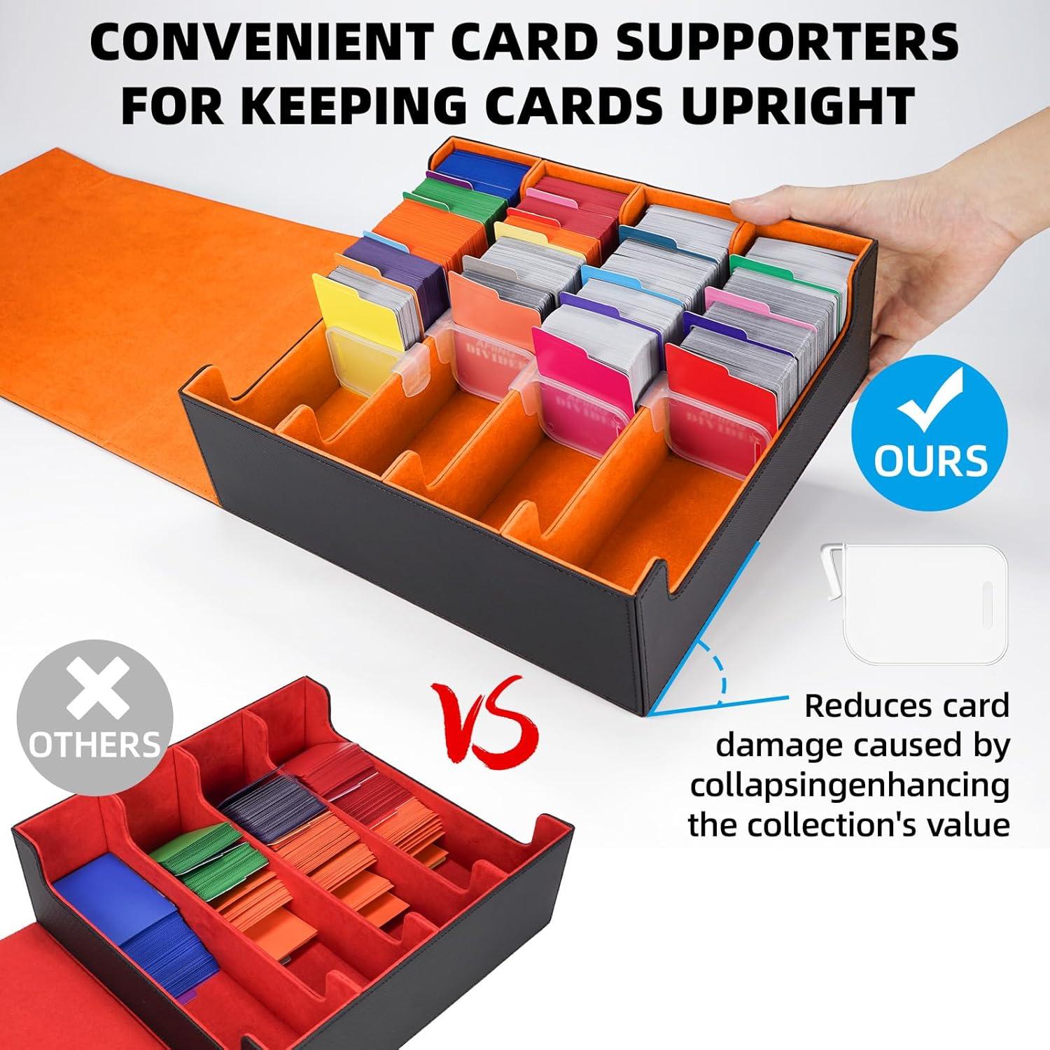 Caja de Almacenamiento de Cartas AFIING 3200+ con Divisores