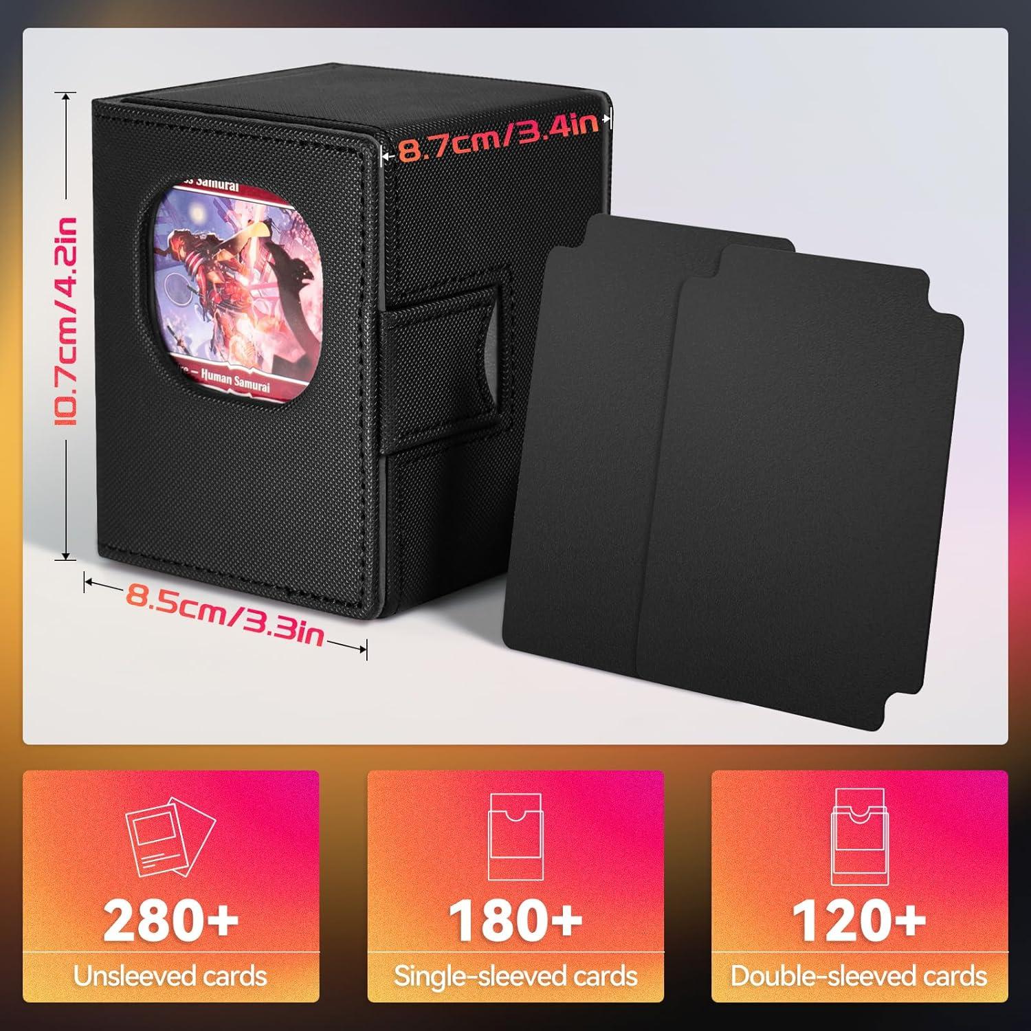 Caja de Barajas Viyohoh Negra para 100 Cartas Dobladas