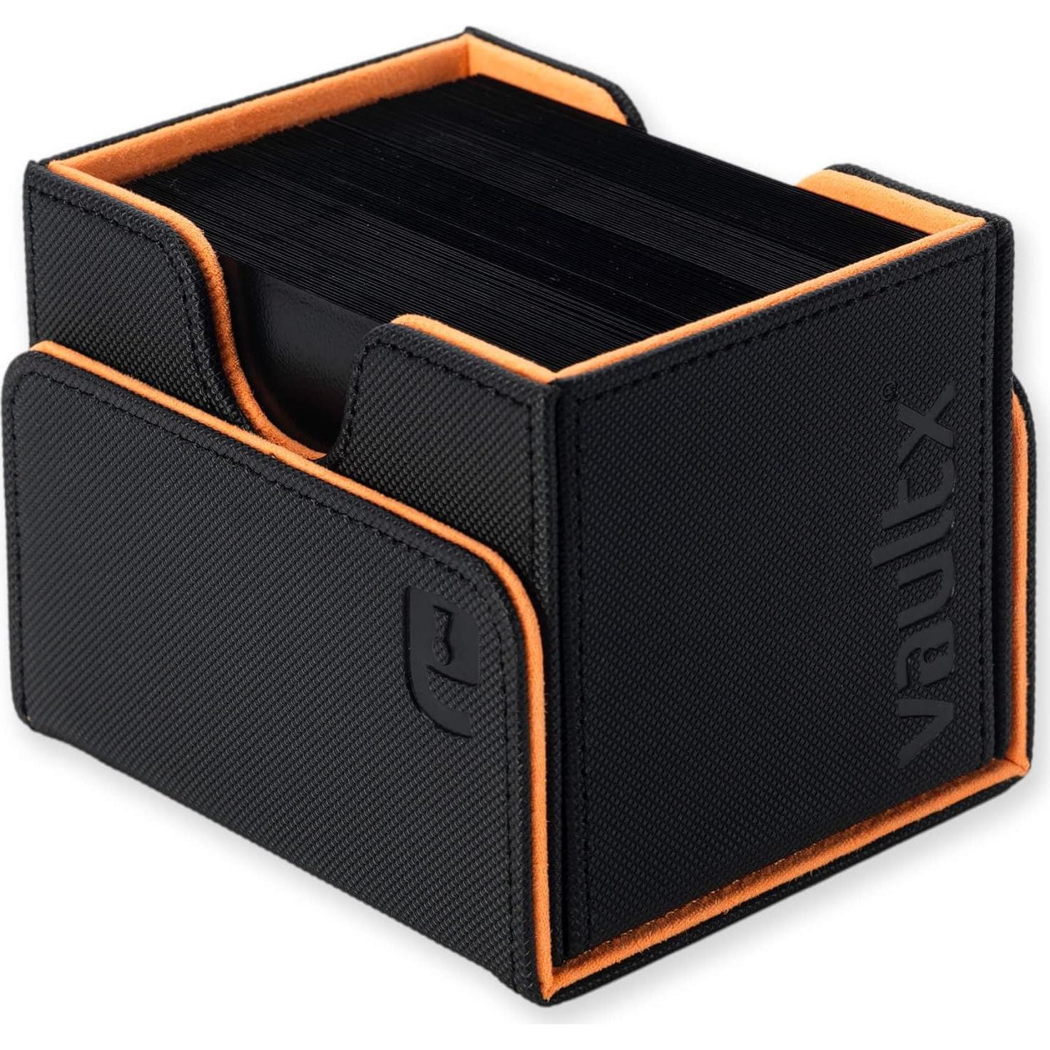 Caja de Barajas Vault X Sideloading 100+ Cartas Negra/Naranja