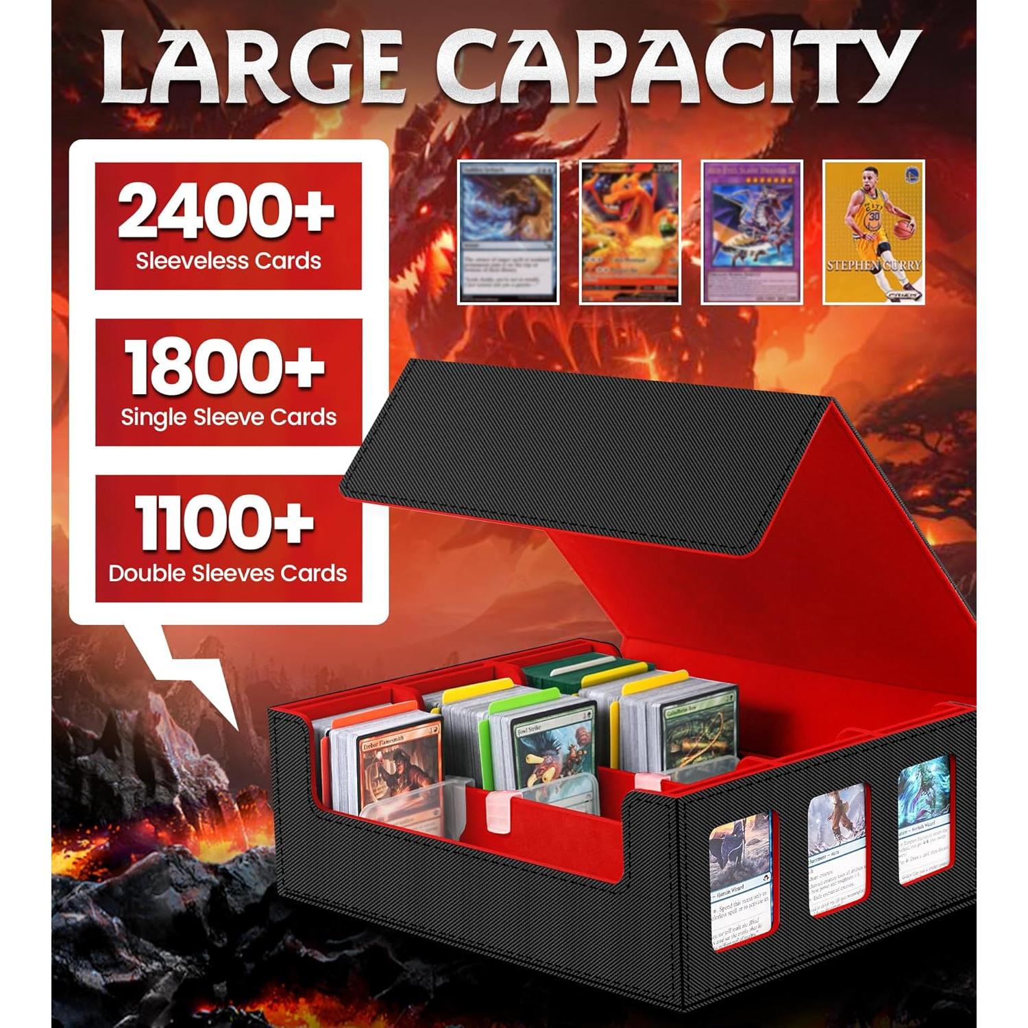 Caja de Almacenamiento de Cartas NEWLOOP con 6 Ventanas 2400+