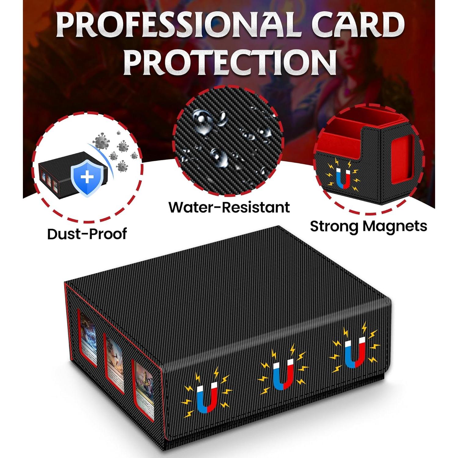 Caja de Almacenamiento de Cartas NEWLOOP con 6 Ventanas 2400+