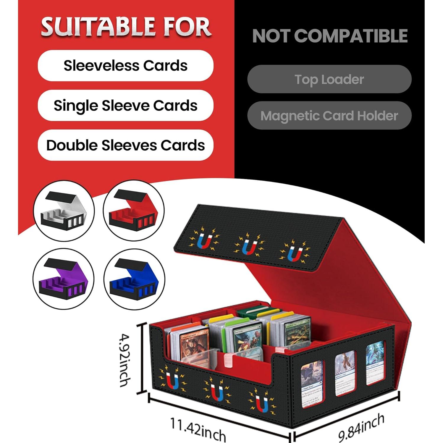 Caja de Almacenamiento de Cartas NEWLOOP con 6 Ventanas 2400+