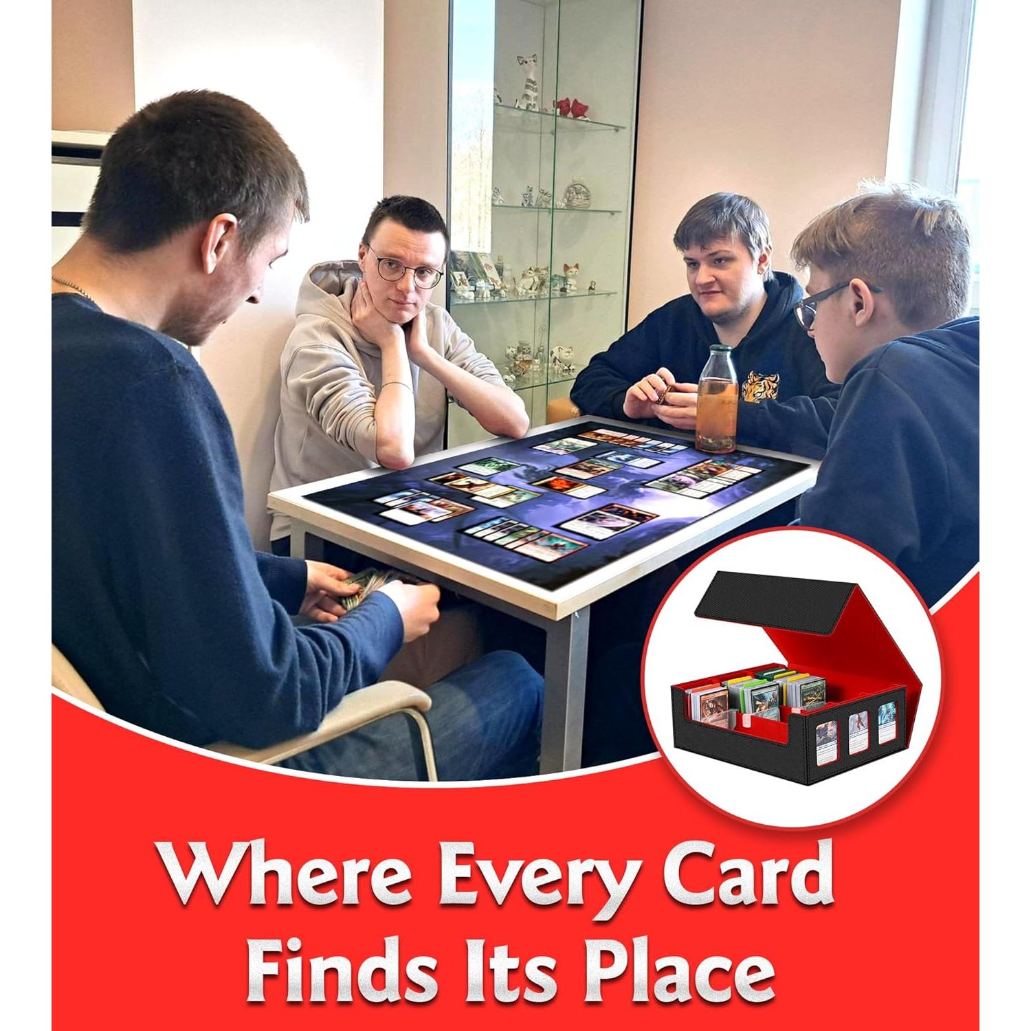 Caja de Almacenamiento de Cartas NEWLOOP con 6 Ventanas 2400+