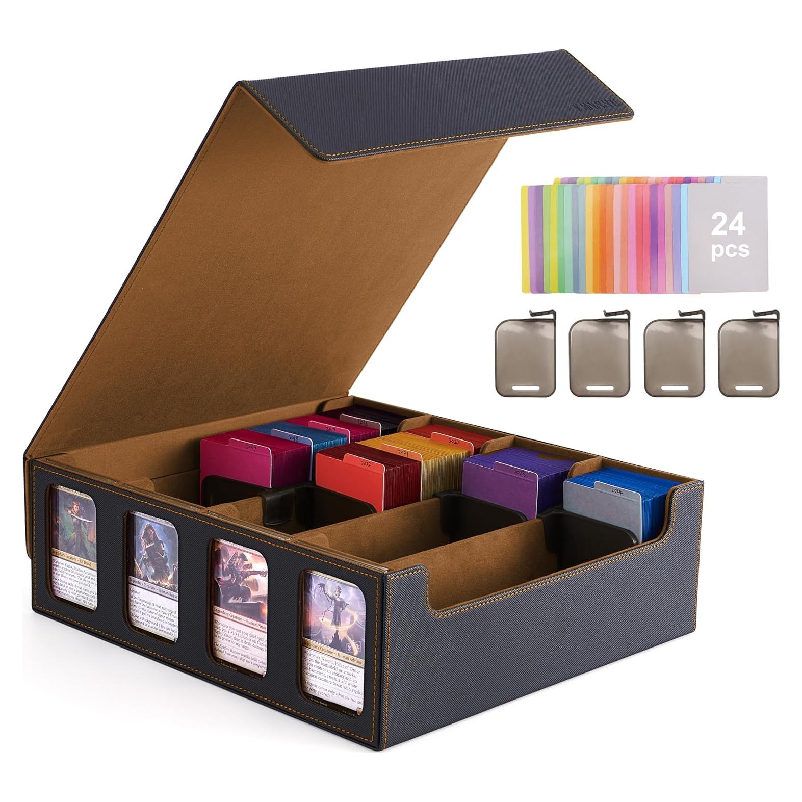 Caja de Almacenamiento de Cartas Venssu 3000+ con Divisores