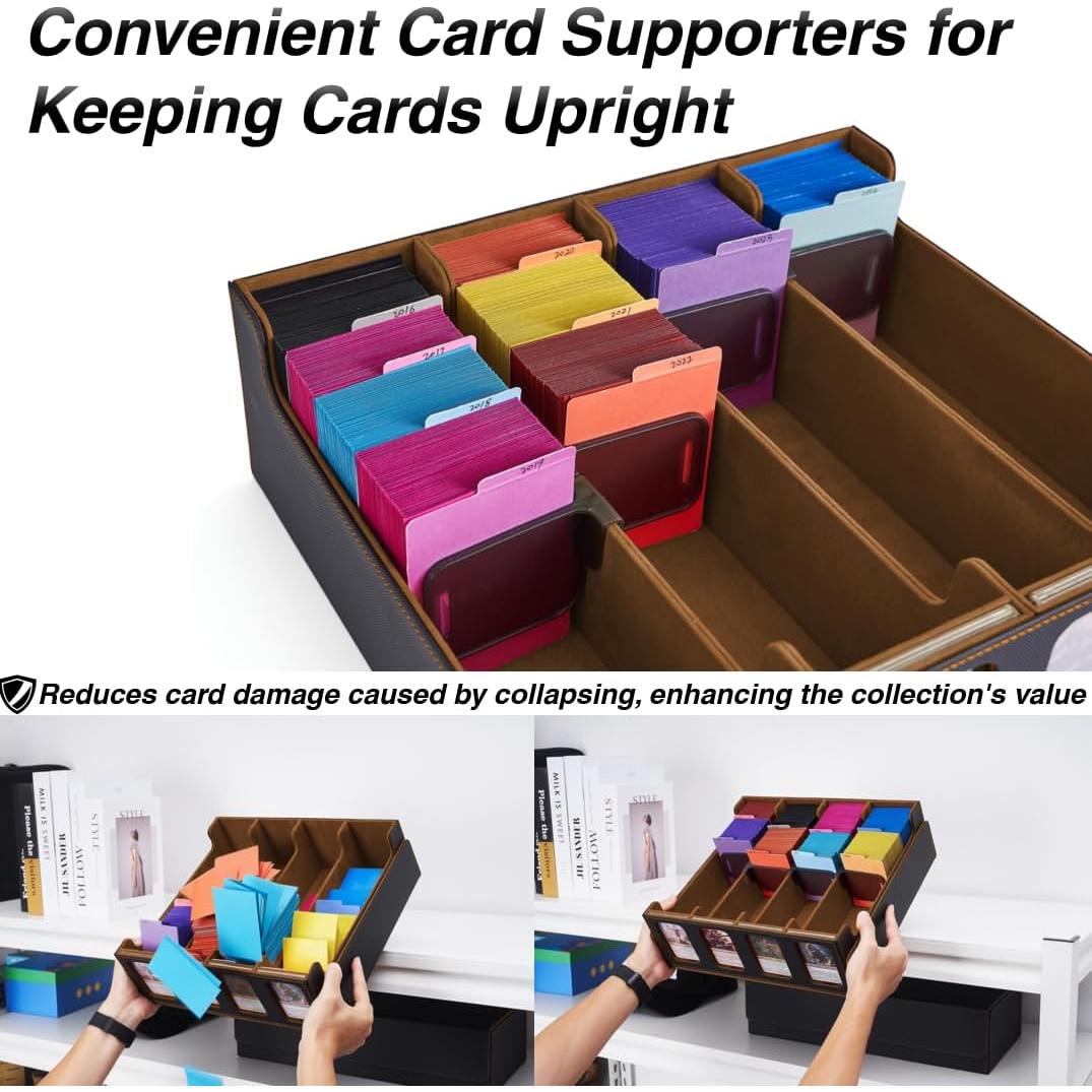 Caja de Almacenamiento de Cartas Venssu 3000+ con Divisores