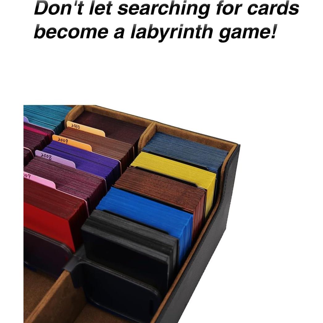 Caja de Almacenamiento de Cartas Venssu 3000+ con Divisores