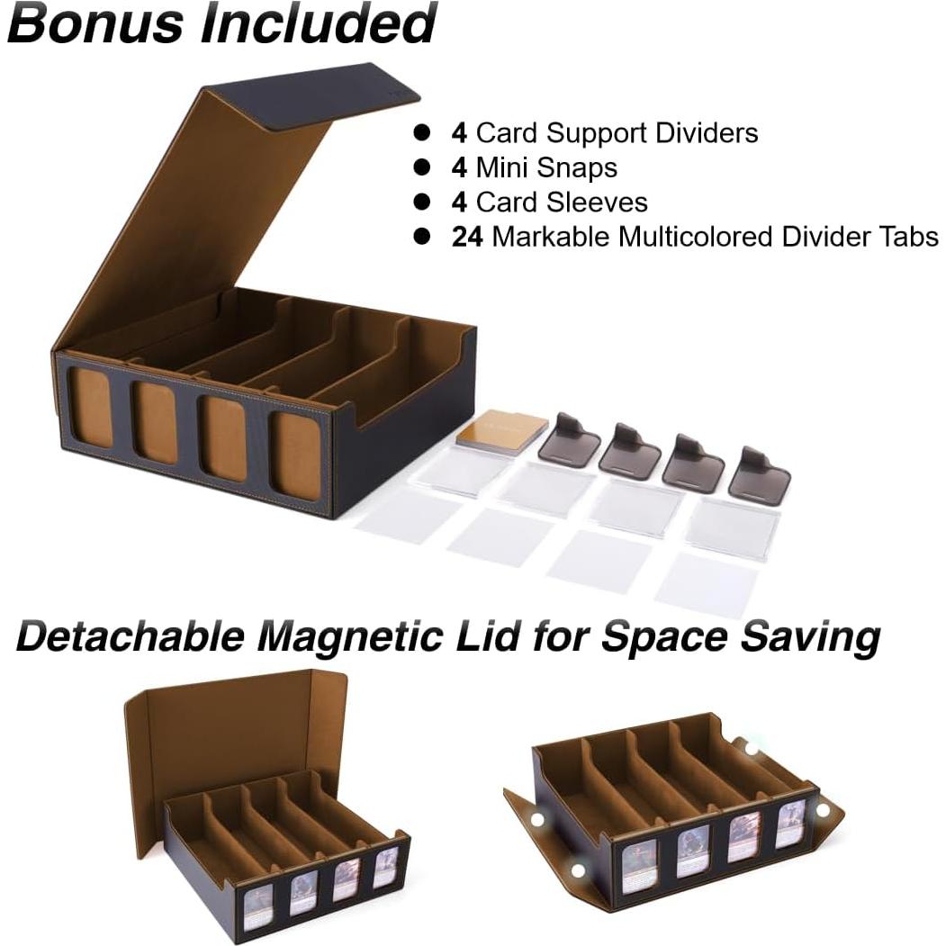 Caja de Almacenamiento de Cartas Venssu 3000+ con Divisores