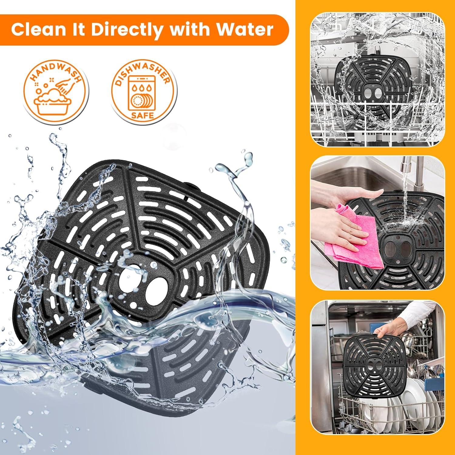 Sartén para Freidora de Aire Holstein 4.4QT 20.5x20.5cm