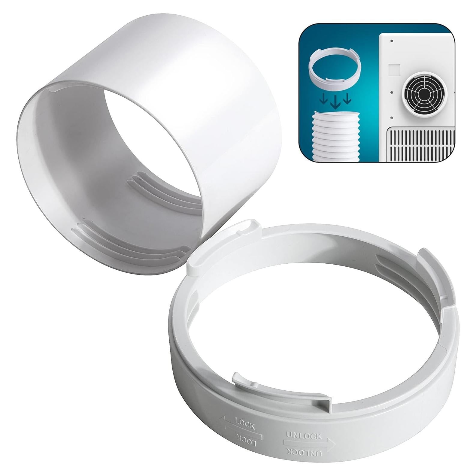 Acoplador de Manguera de Escape A/C DECOHS 15 cm Blanco