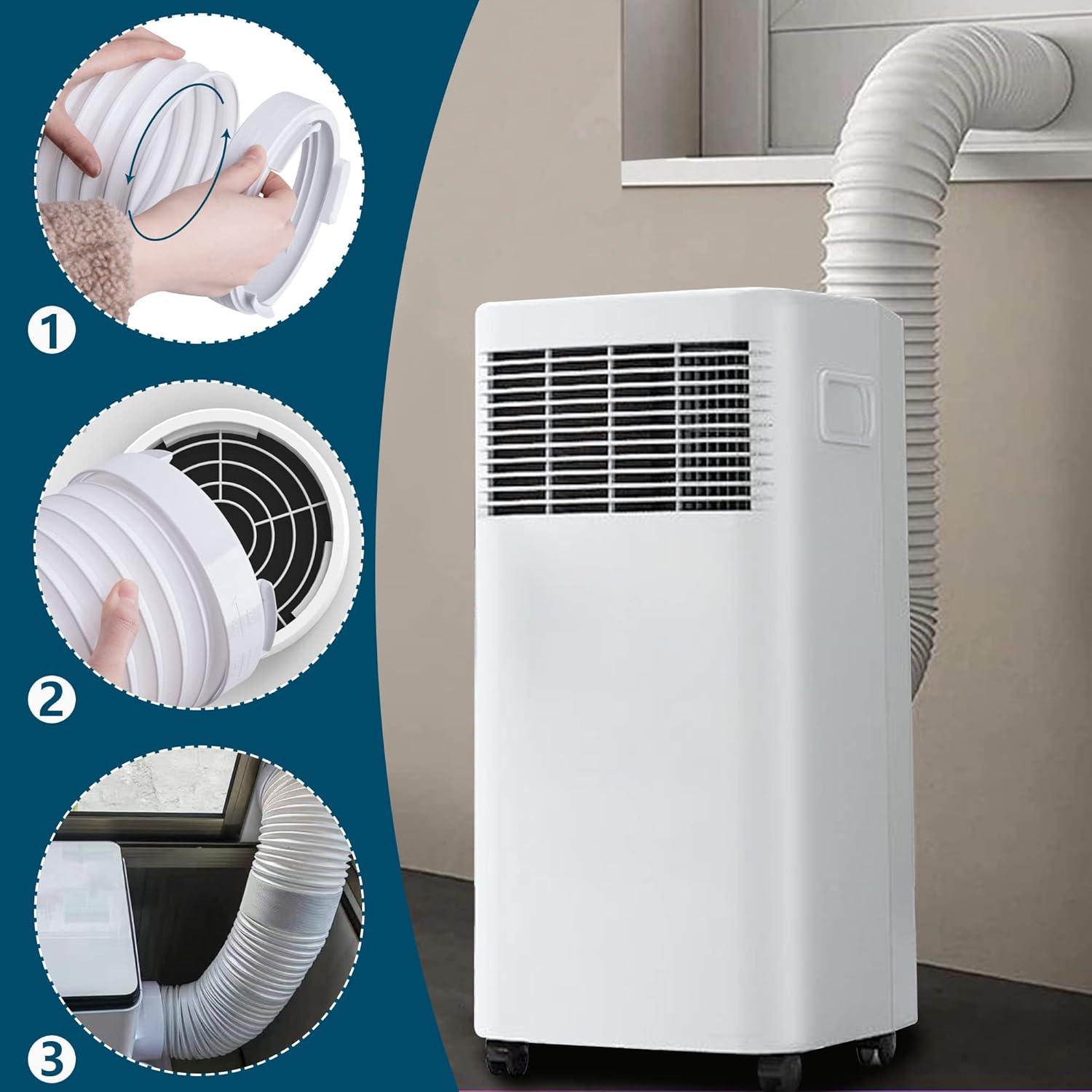 Acoplador de Manguera de Escape A/C DECOHS 15 cm Blanco