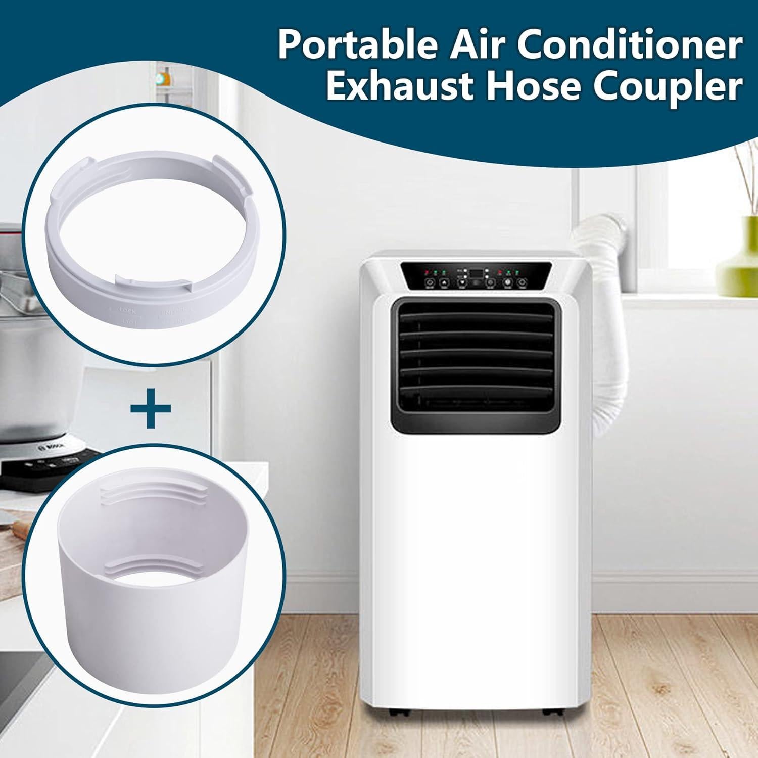 Acoplador de Manguera de Escape A/C DECOHS 15 cm Blanco