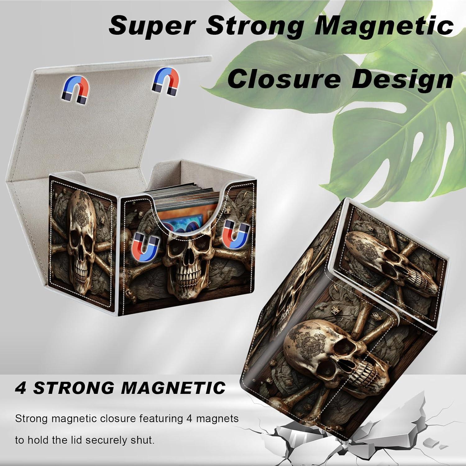 Caja de Almacenamiento de Cartas DEGDFSGR - Calavera Pirata