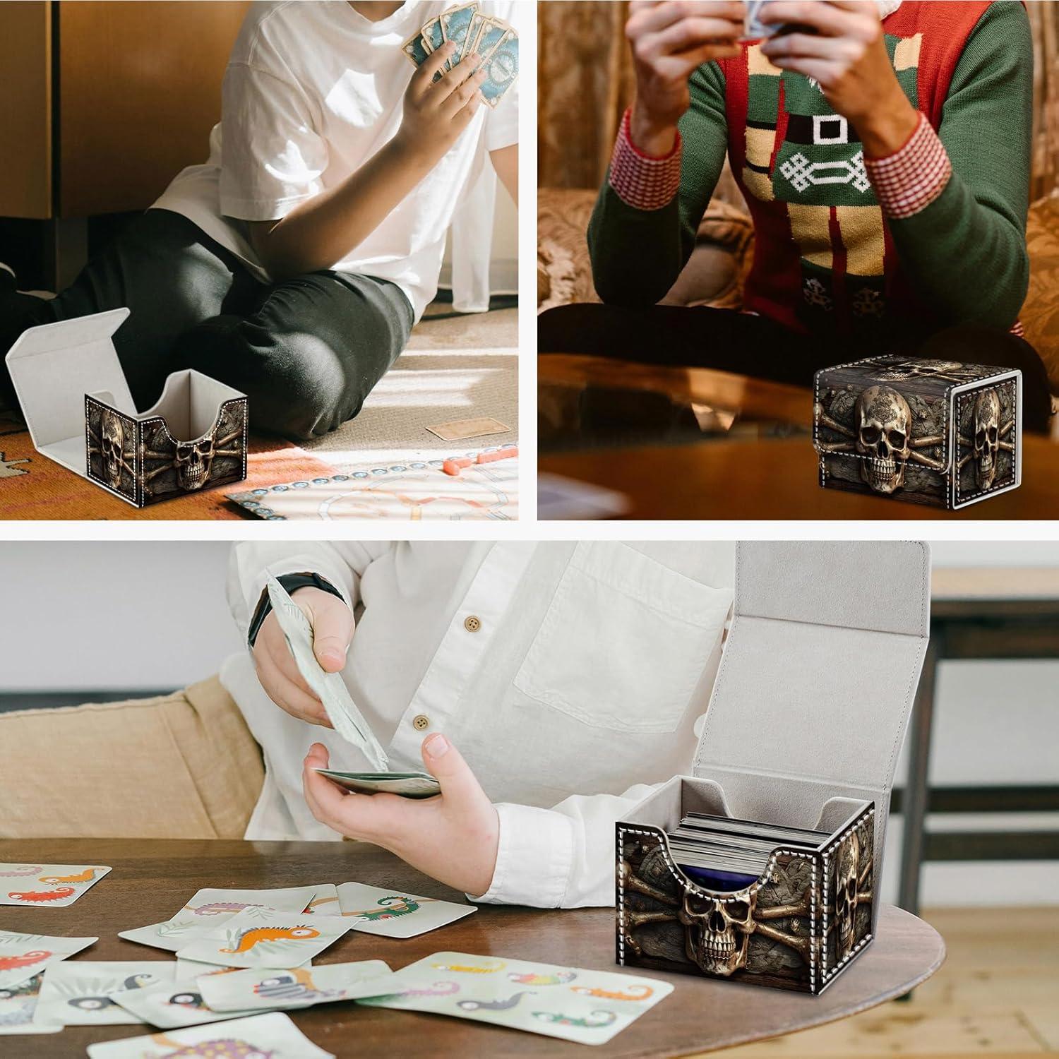 Caja de Almacenamiento de Cartas DEGDFSGR - Calavera Pirata