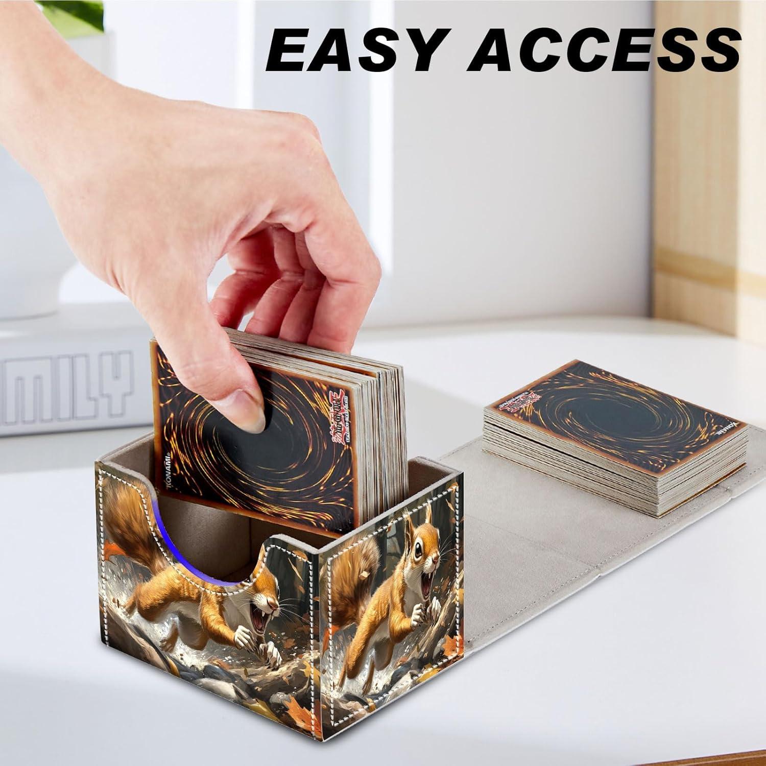 Caja de Almacenamiento para Cartas DEGDFSGR 200+ Cartas Cierre Magnético