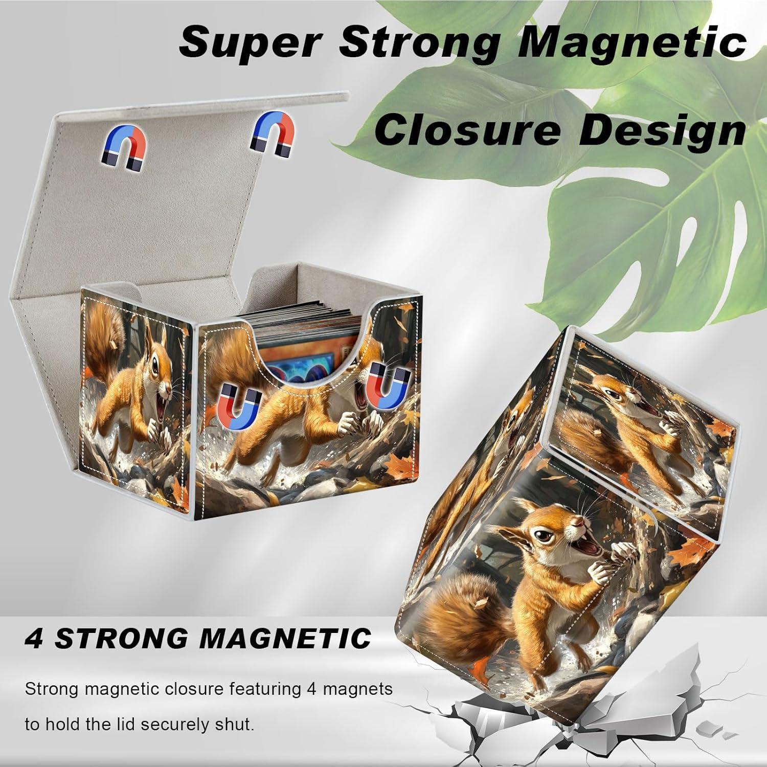 Caja de Almacenamiento para Cartas DEGDFSGR 200+ Cartas Cierre Magnético