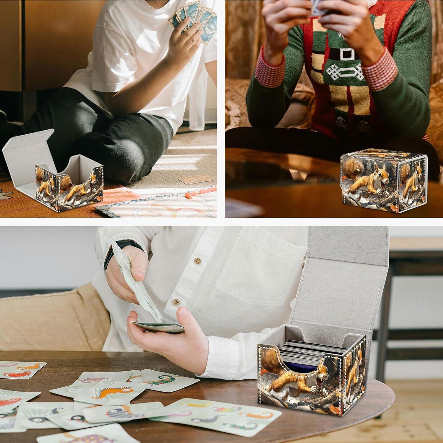 Caja de Almacenamiento para Cartas DEGDFSGR 200+ Cartas Cierre Magnético