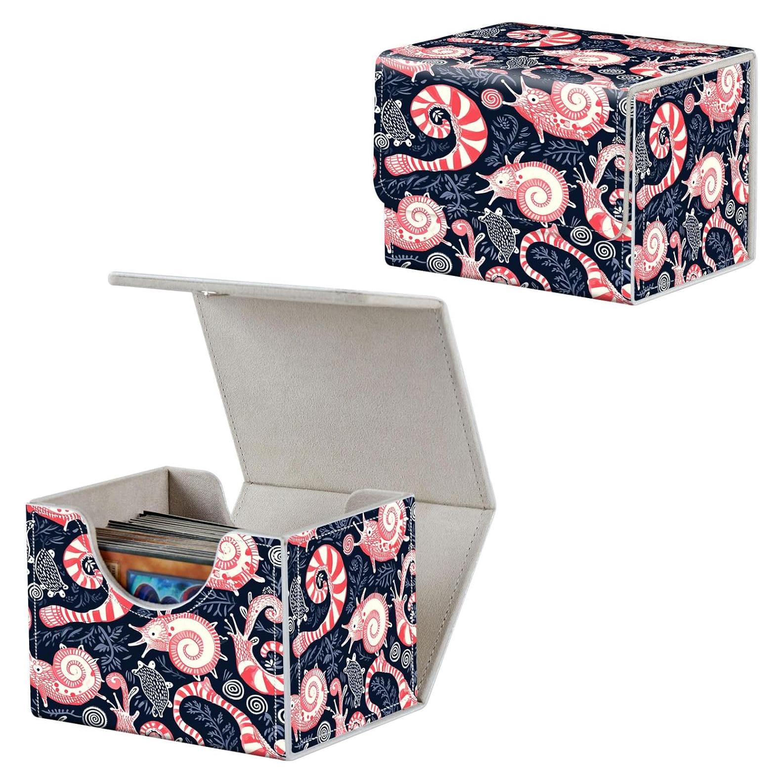 Caja de Barajas Qindaiwen Rosa para 100 Cartas TCG y MTG