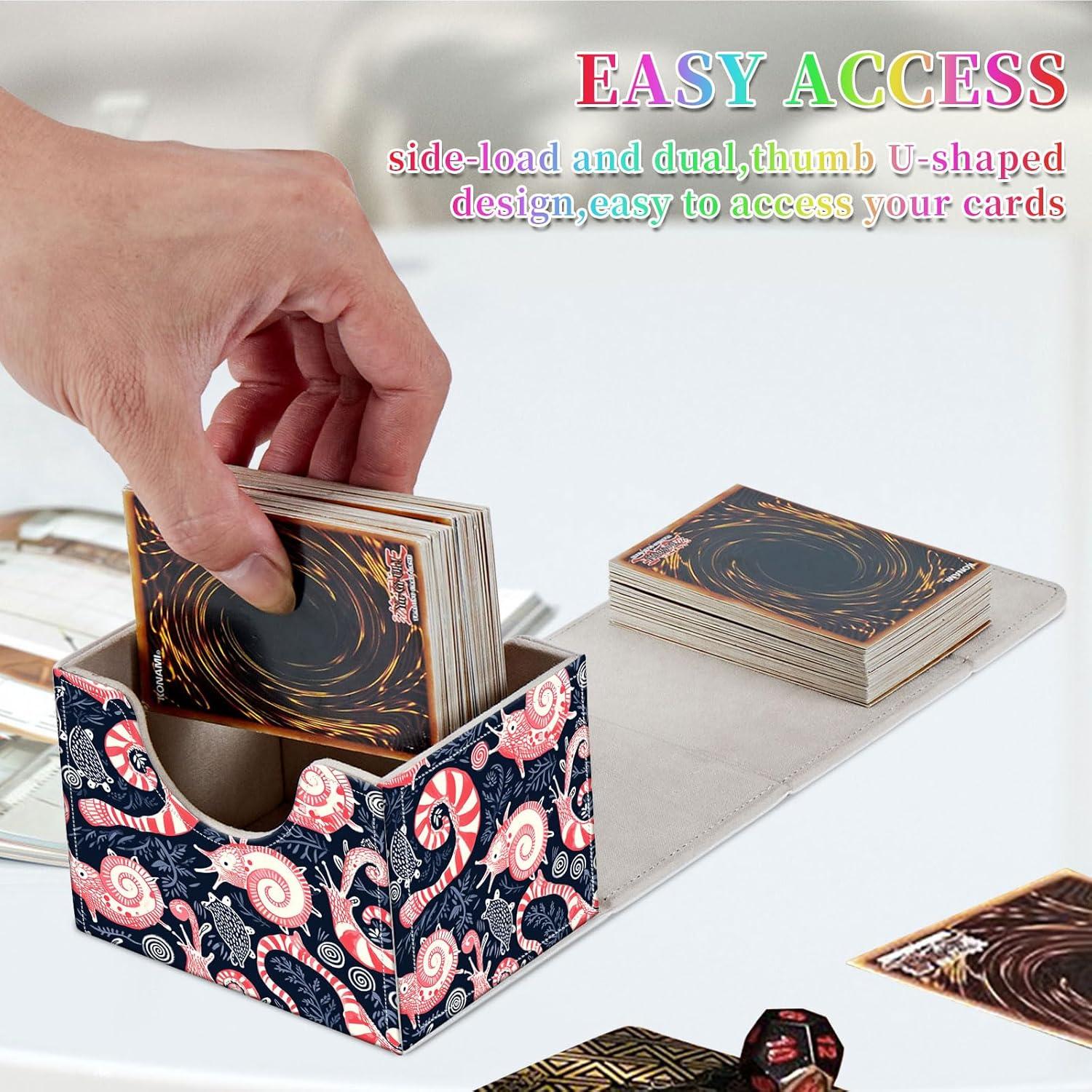 Caja de Barajas Qindaiwen Rosa para 100 Cartas TCG y MTG