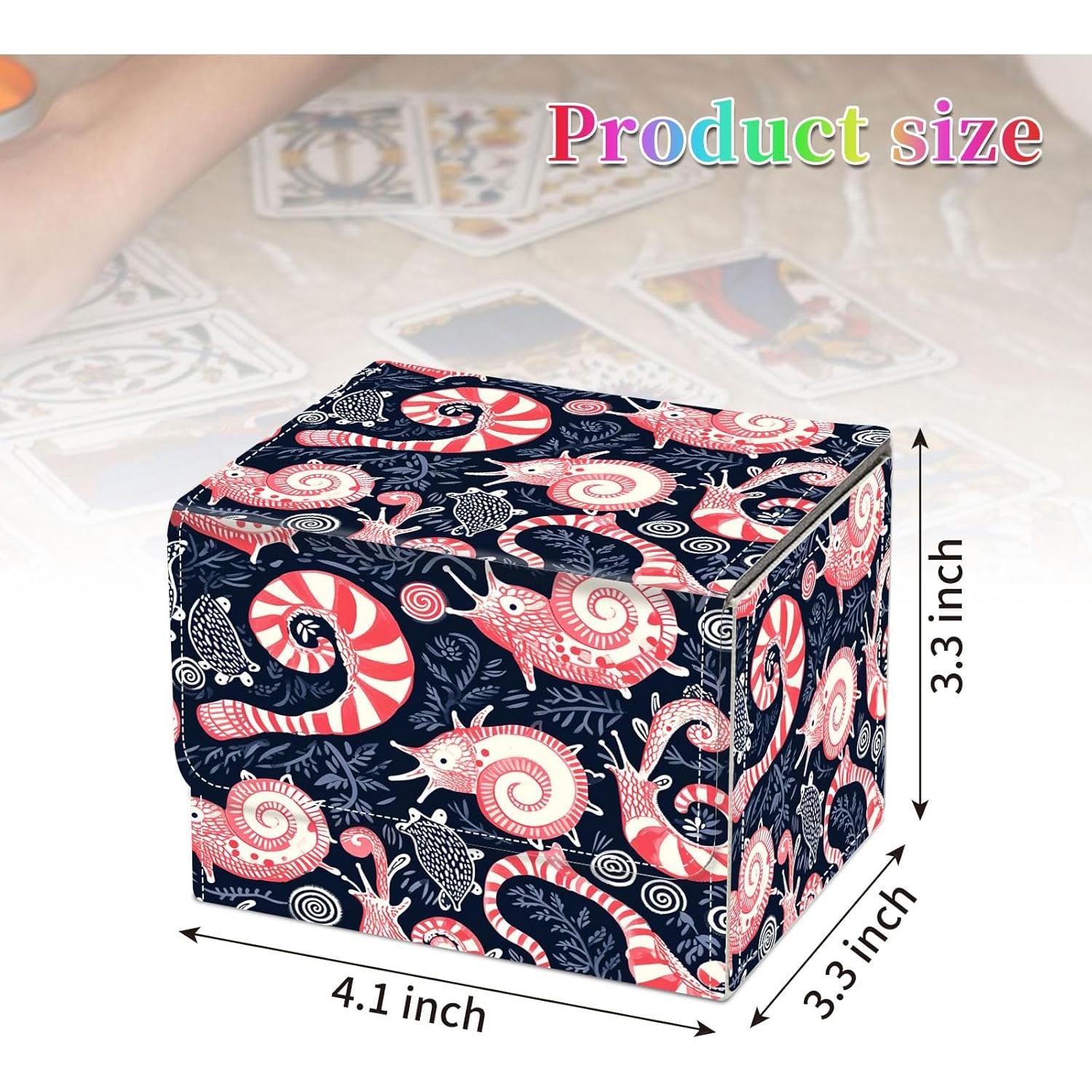 Caja de Barajas Qindaiwen Rosa para 100 Cartas TCG y MTG