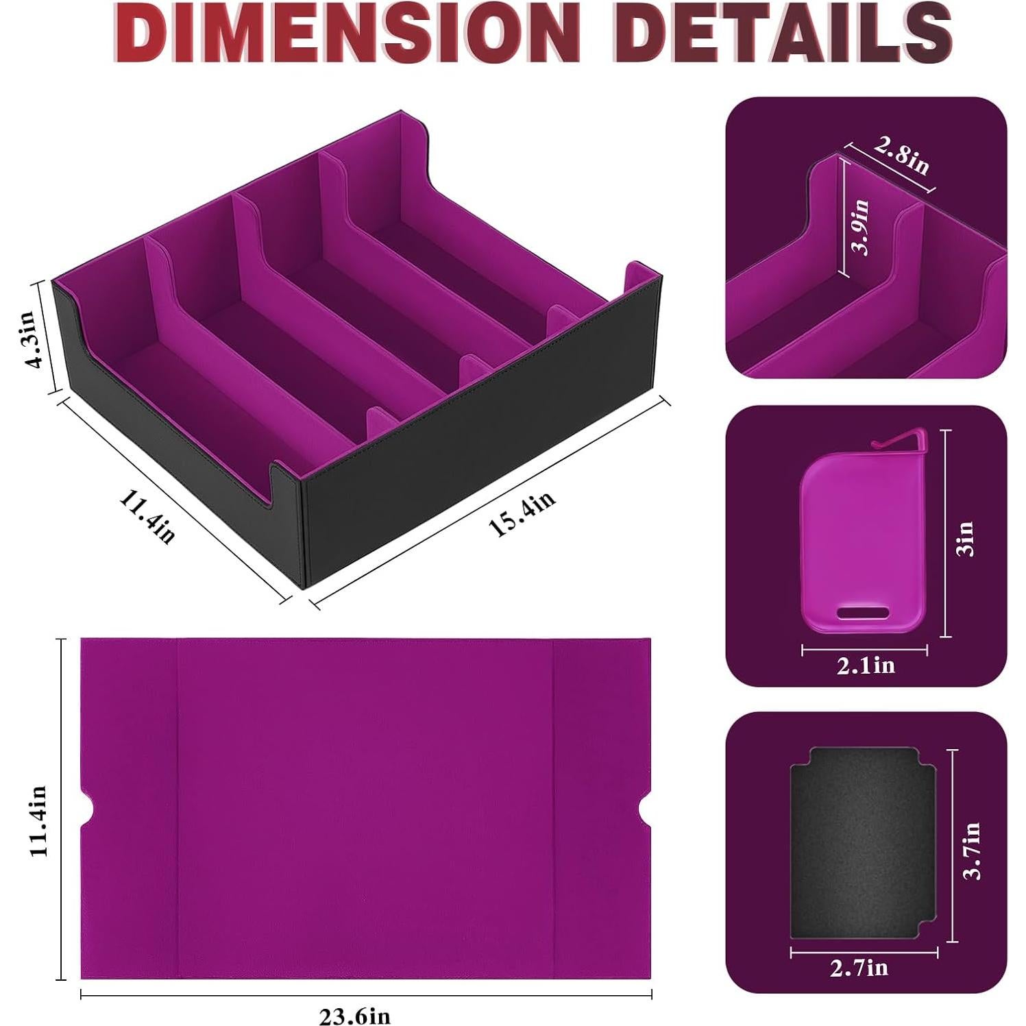 Caja de Almacenamiento de Cartas HSMH 3000+ con Divisores