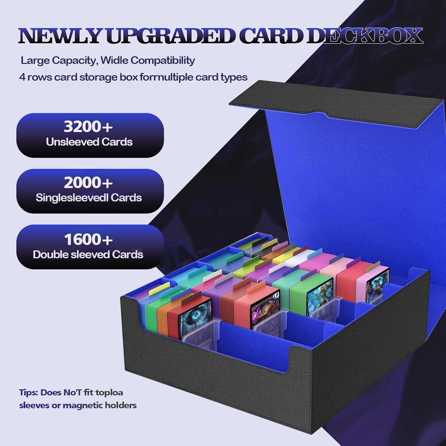 Caja de Almacenamiento de Cartas VeiDynoA 3200+ Negro/Azul