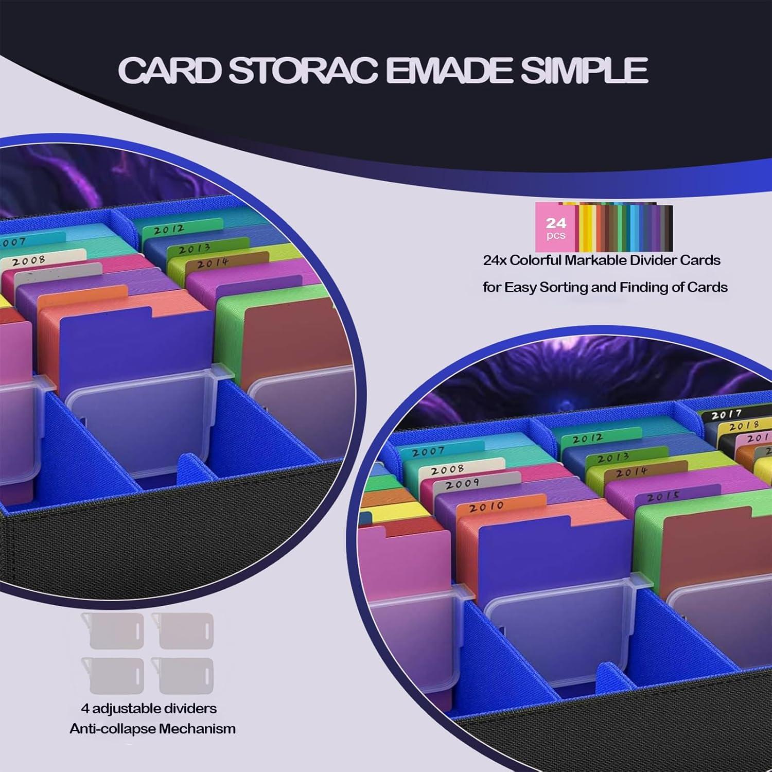Caja de Almacenamiento de Cartas VeiDynoA 3200+ Negro/Azul