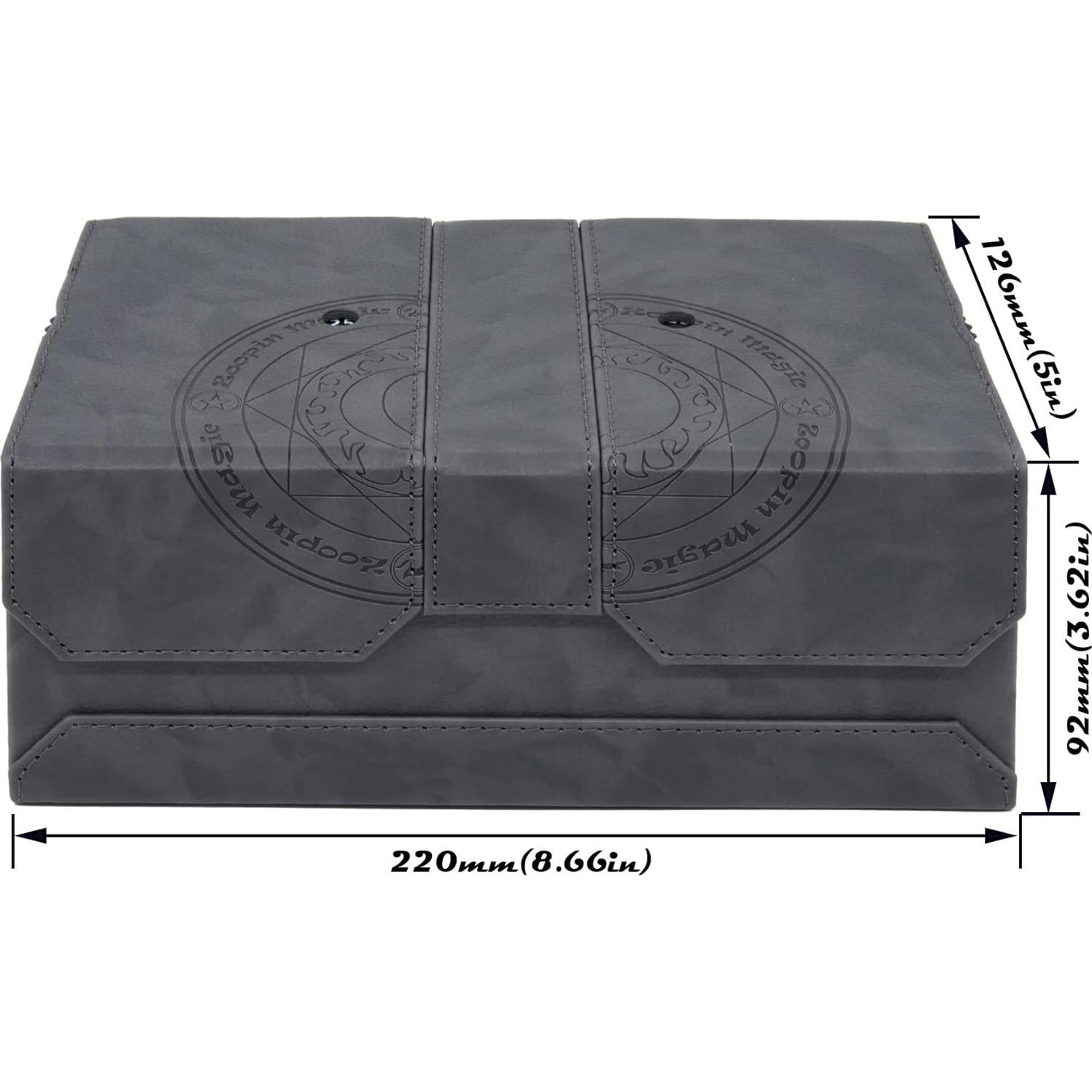 Caja de Barajas Zoopin 200 para Cartas Coleccionables - Negro
