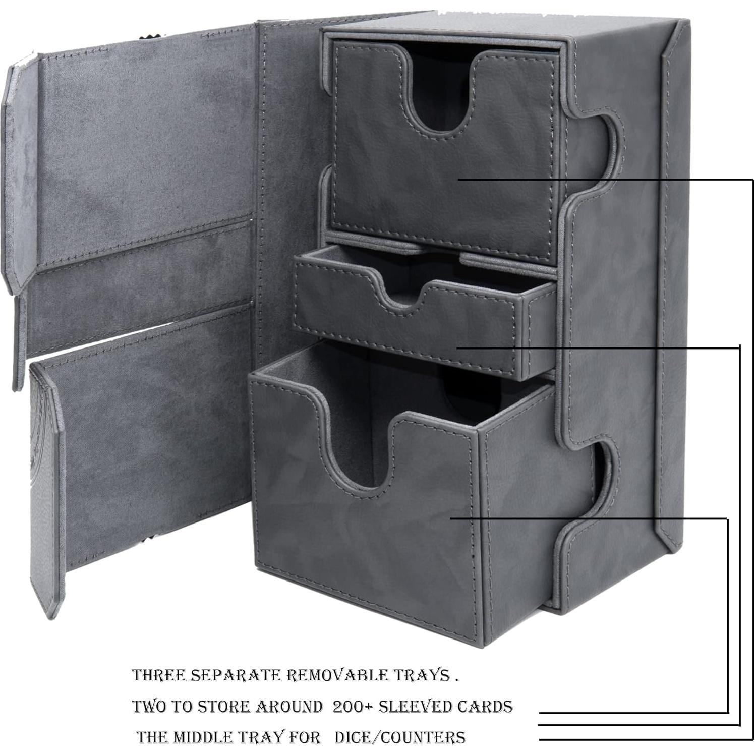 Caja de Barajas Zoopin 200 para Cartas Coleccionables - Negro