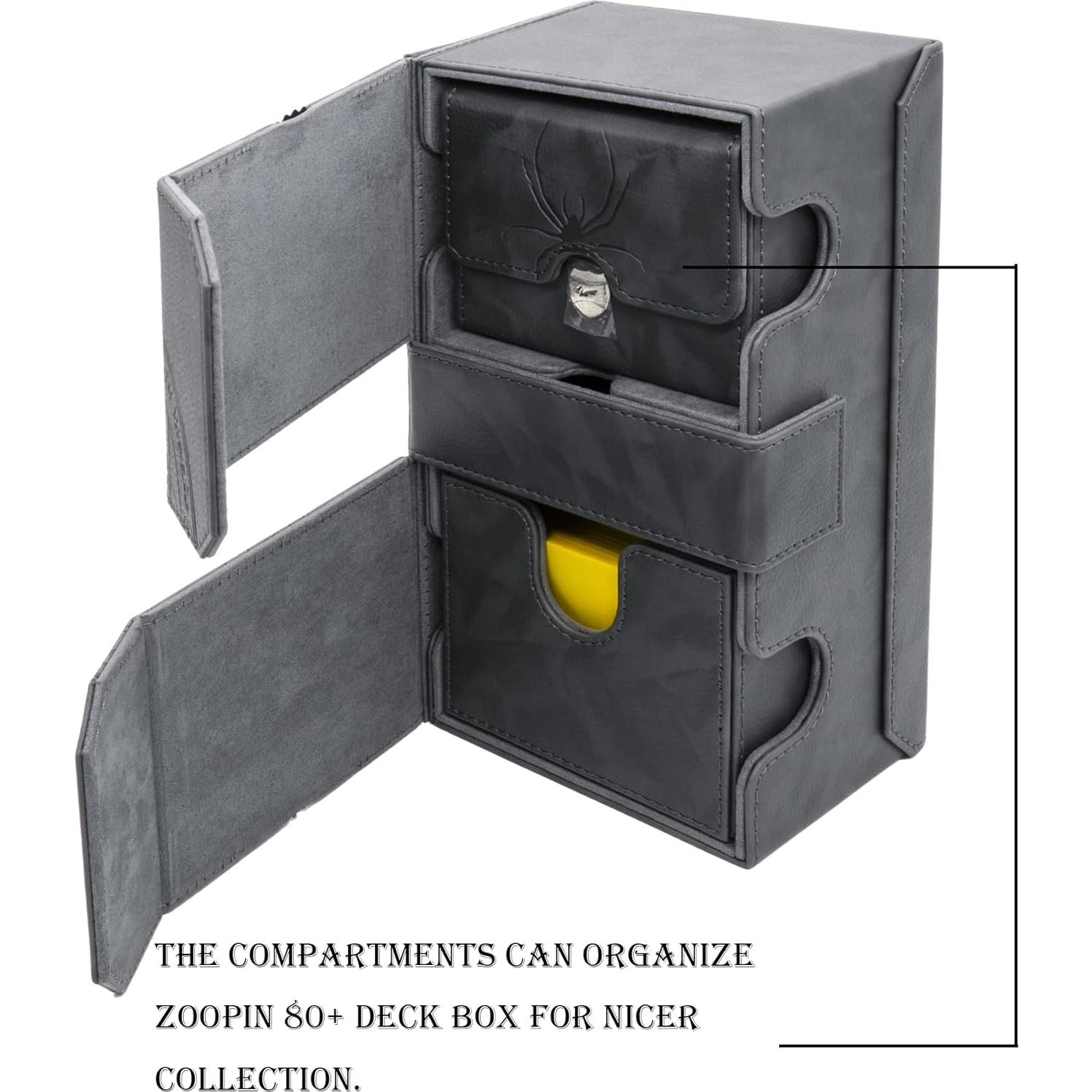 Caja de Barajas Zoopin 200 para Cartas Coleccionables - Negro