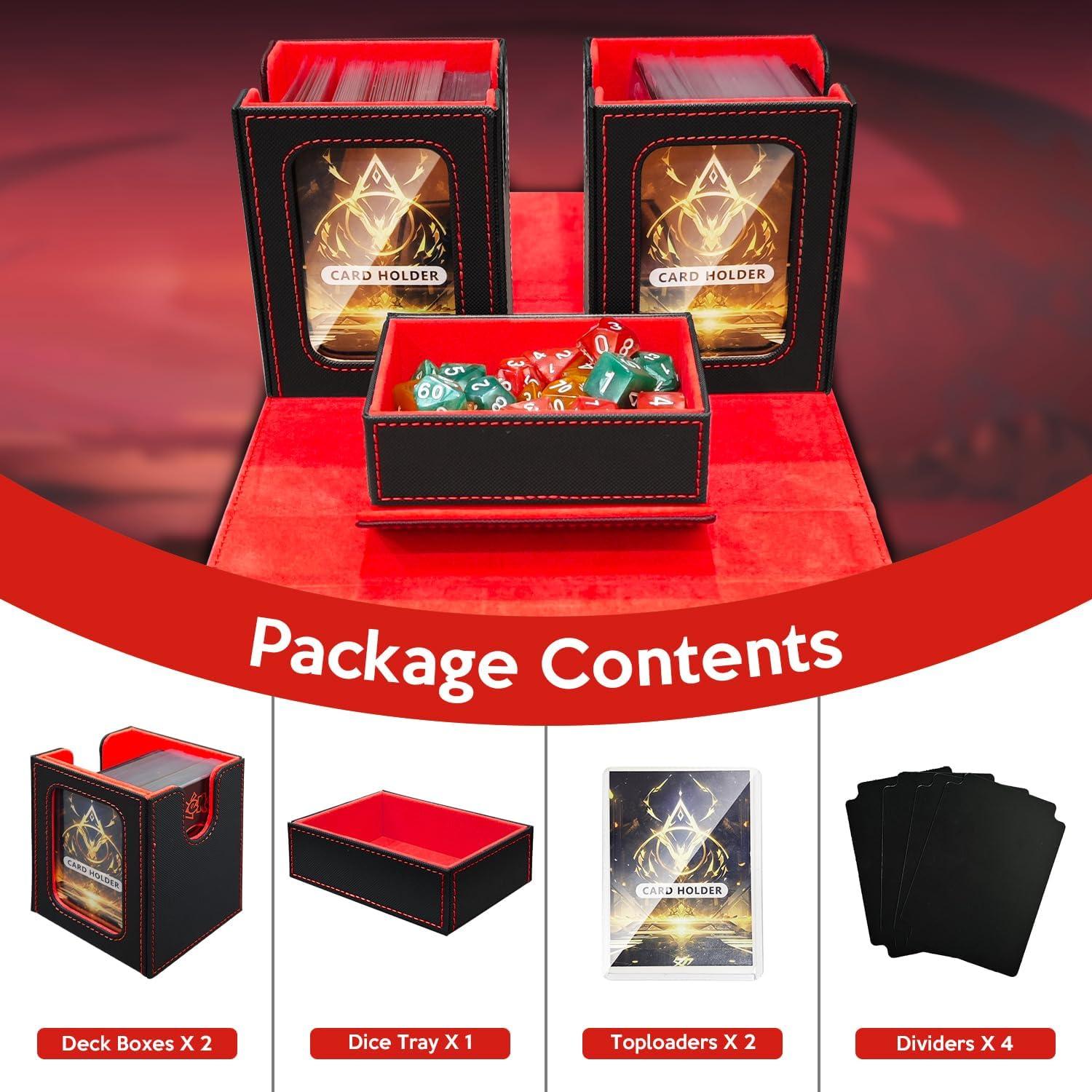 Caja de Barajas Commander ZYQNEK 200+ Cartas Magnética