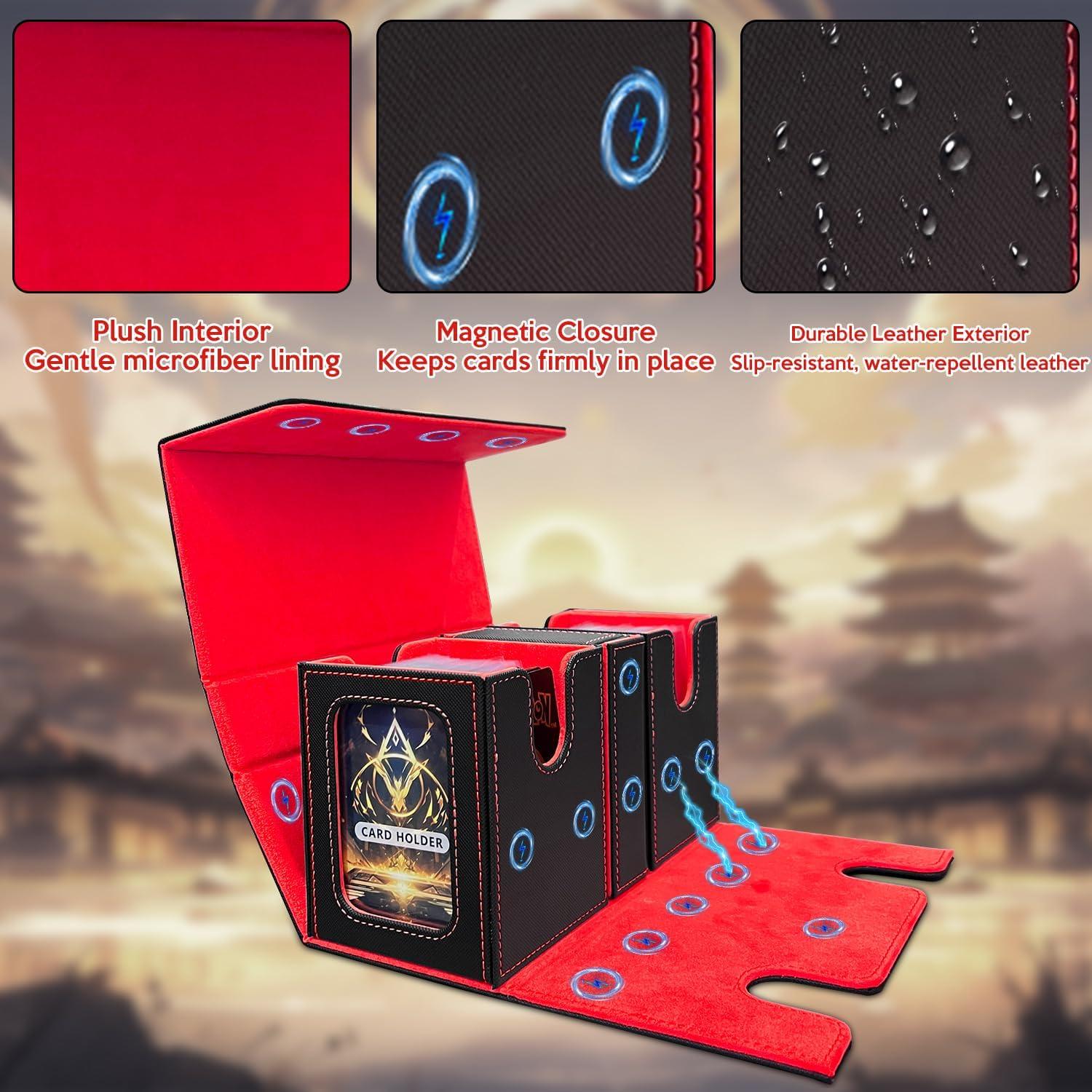 Caja de Barajas Commander ZYQNEK 200+ Cartas Magnética