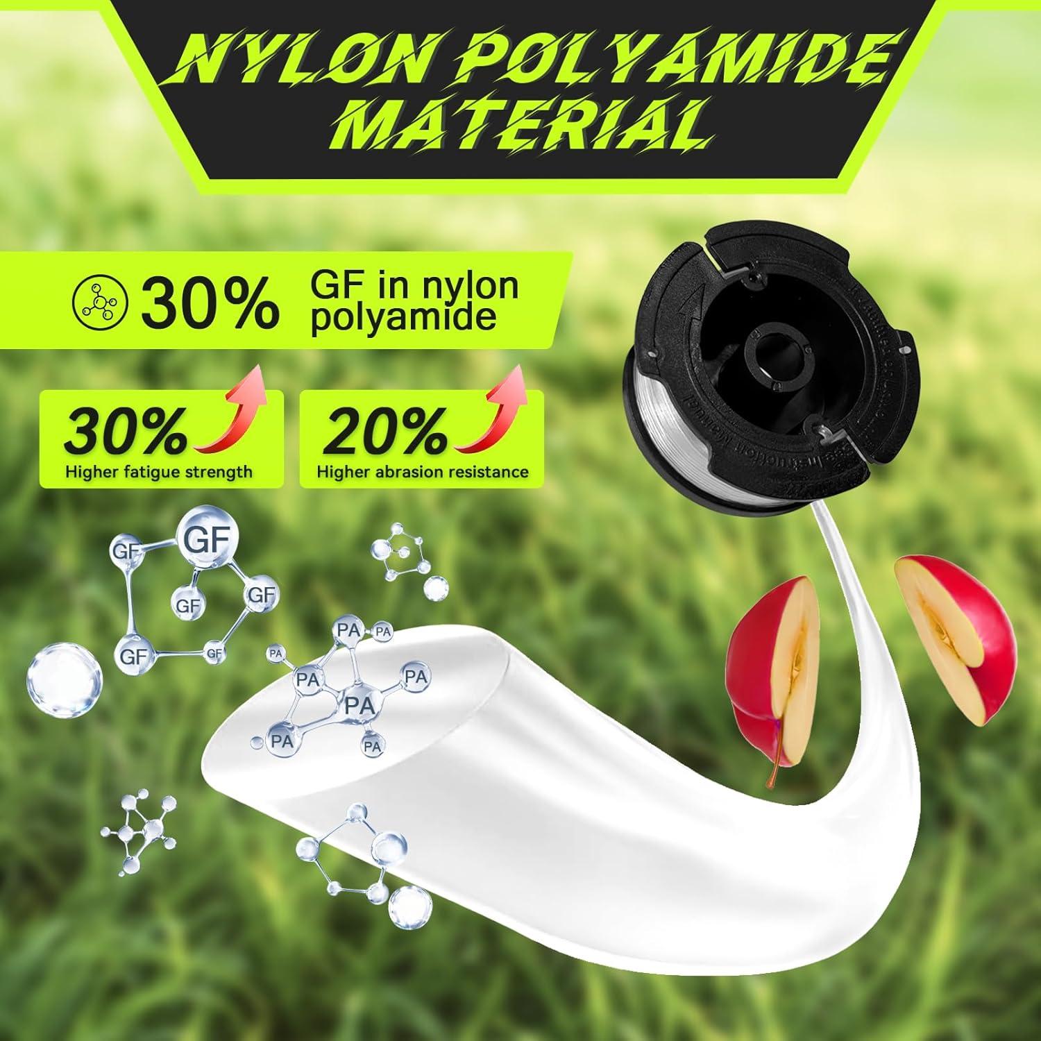 Cuerda de Desmalezadora FrauSonne 9.14m 6 Carretes y Tapa