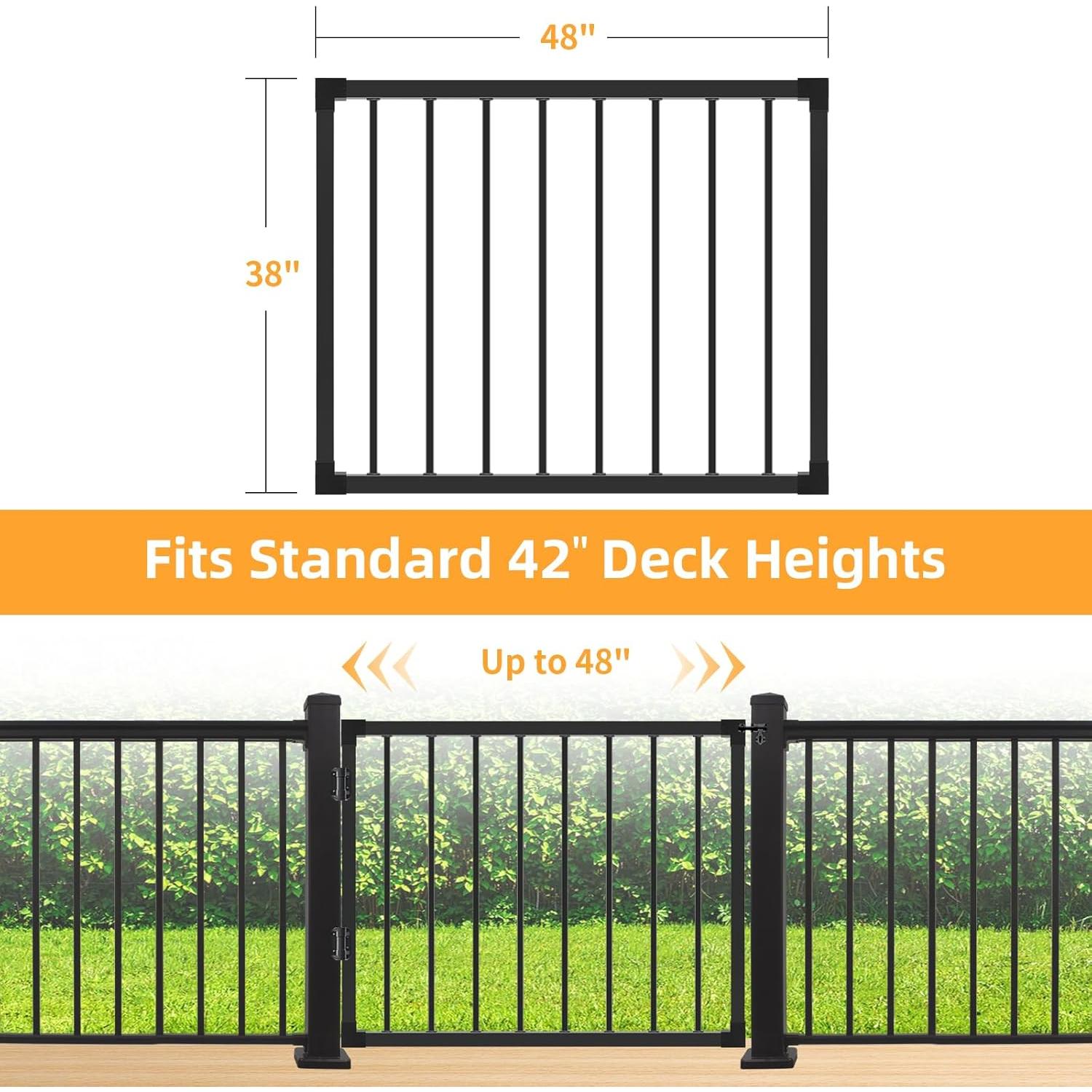 Puerta de acero galvanizado SunCrafts 96.52 cm para deck