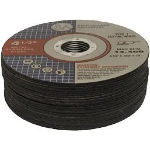Ruedas de Corte Benchmark Abrasives 4.5" Óxido de Aluminio - 50 Unidades