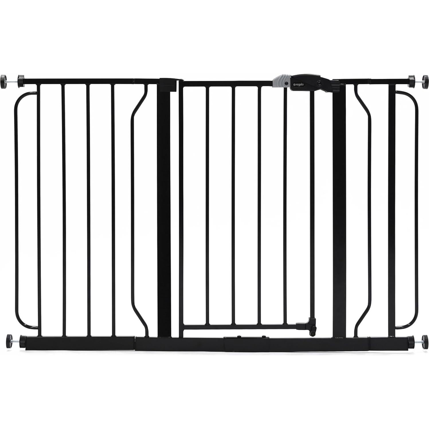Puerta para Bebés Extra Ancha Regalo Easy Step 73-124 cm Negro