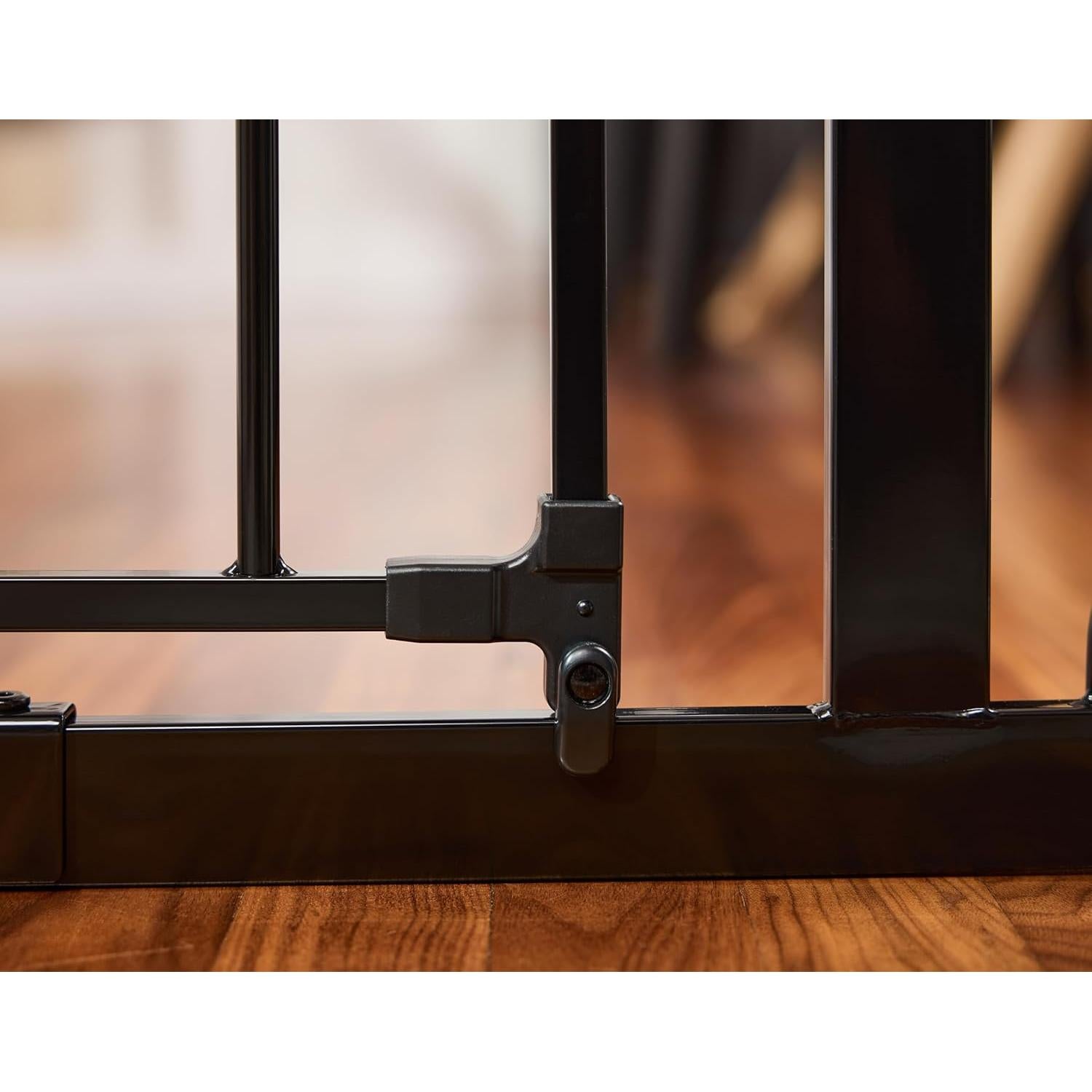 Puerta para Bebés Extra Ancha Regalo Easy Step 73-124 cm Negro