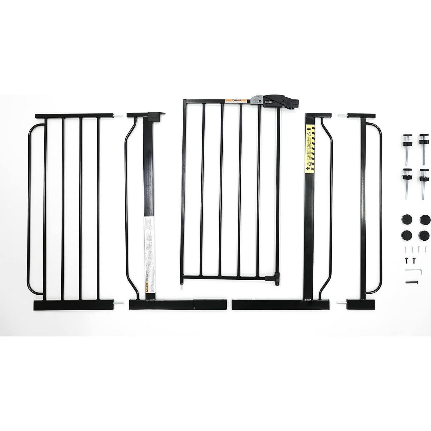 Puerta para Bebés Extra Ancha Regalo Easy Step 73-124 cm Negro