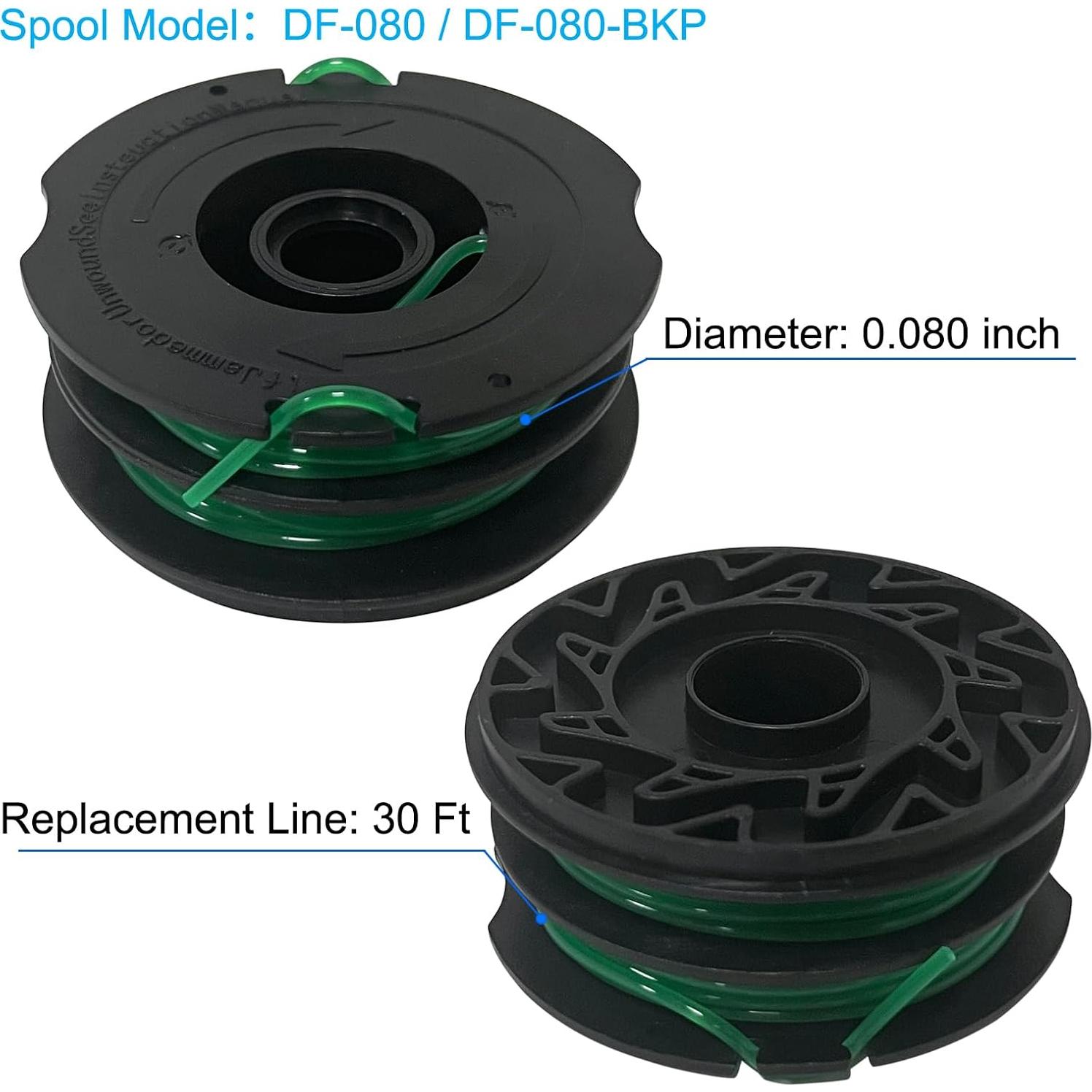 Carrete de Reemplazo DF-080 + Tapa para Black+Decker GH1000