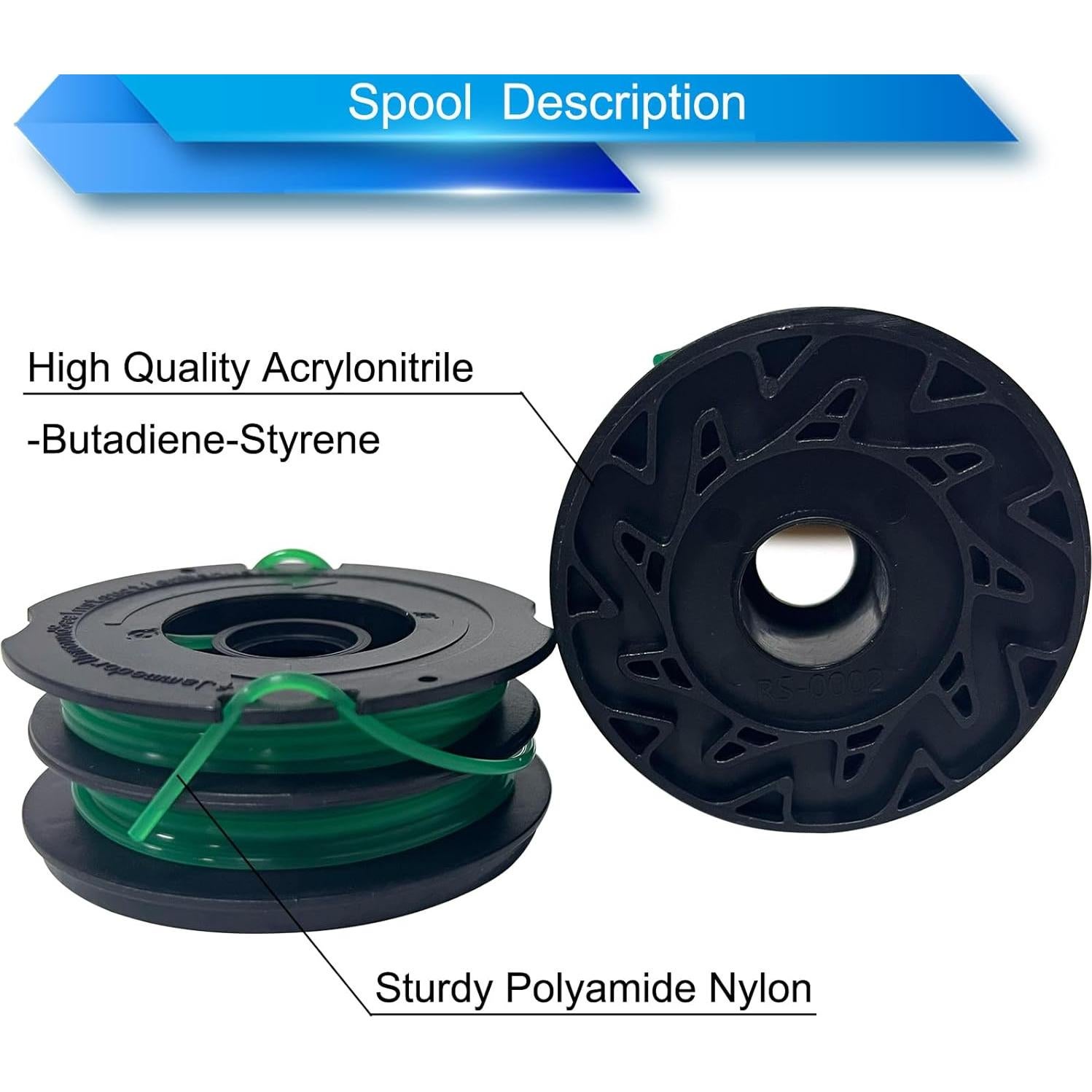 Carrete de Reemplazo DF-080 + Tapa para Black+Decker GH1000