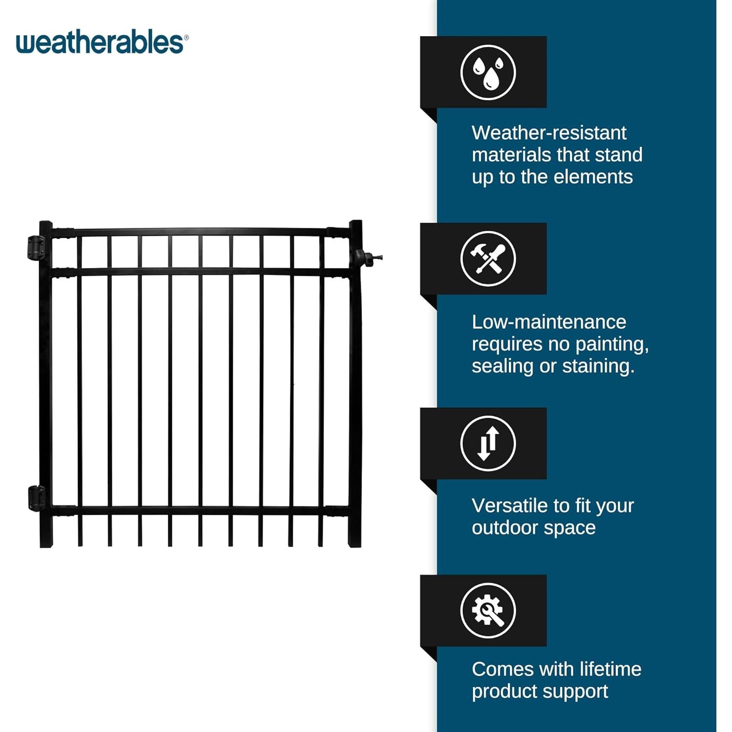 Kit de Puerta de Aluminio Weatherables Livingston 1.22m