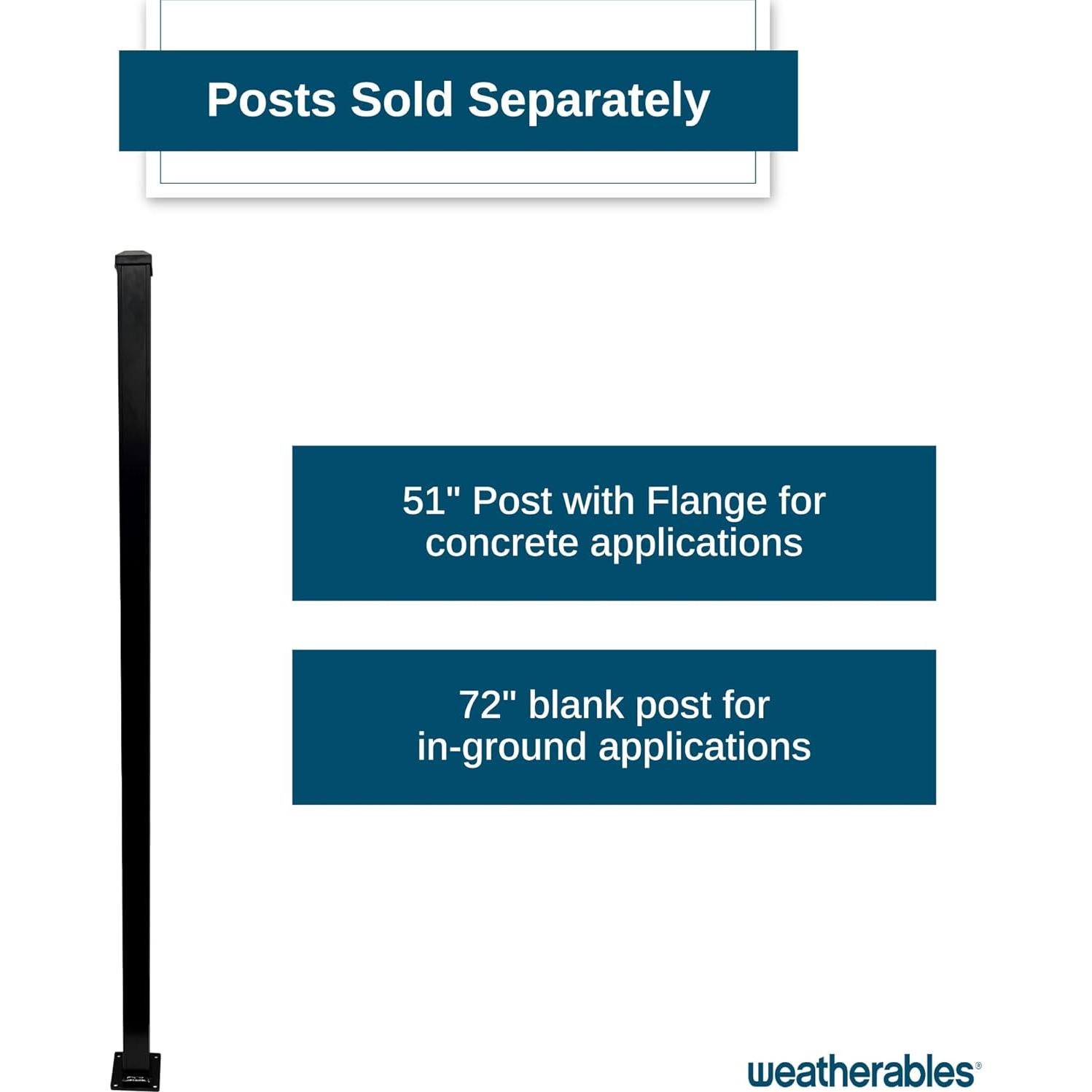 Kit de Puerta de Aluminio Weatherables Livingston 1.22m